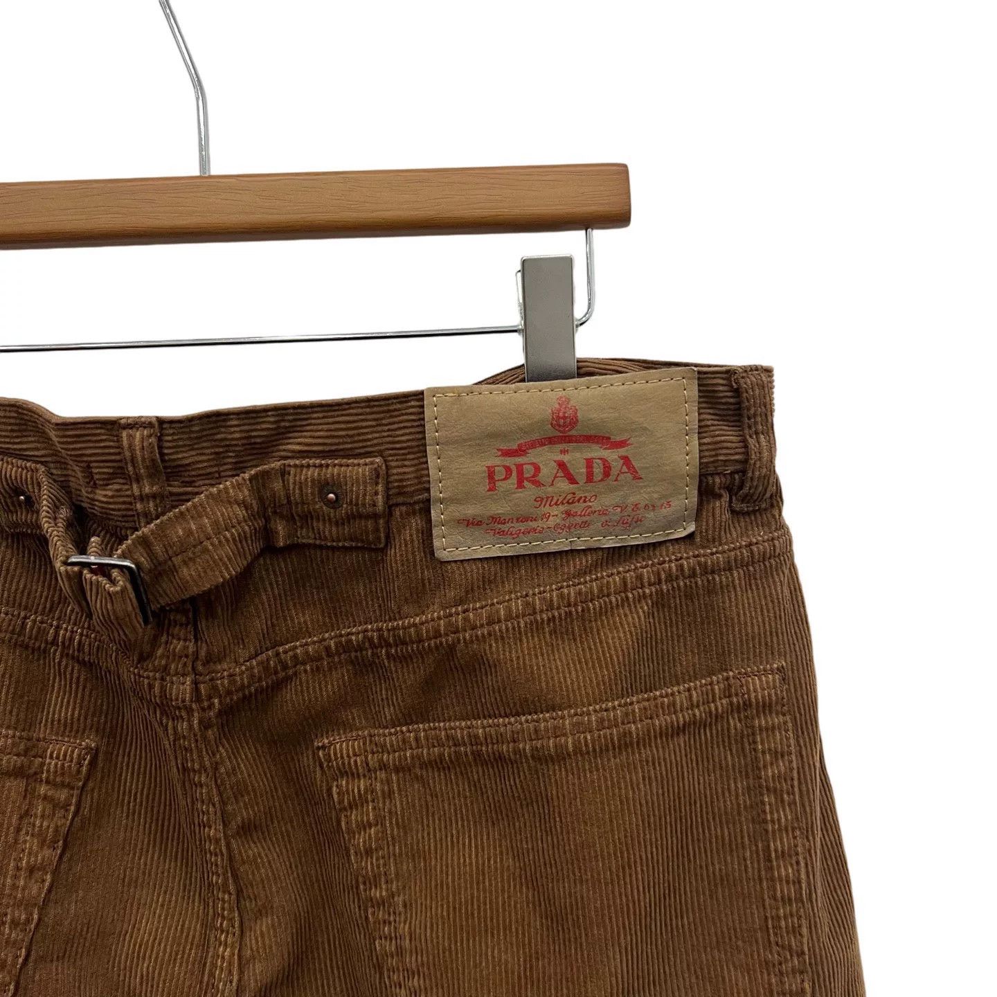 Prada Prada Triangle Logo Corduroy Trousers Size US 34 / EU 50 - 4 Thumbnail