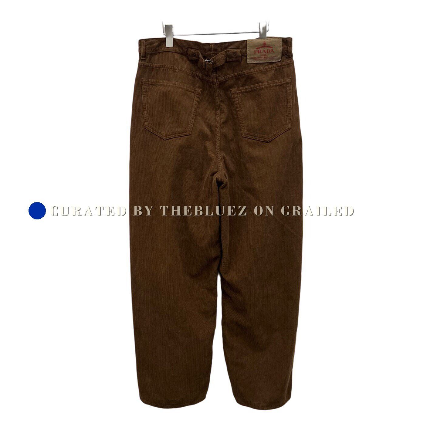 Prada Prada Triangle Logo Corduroy Trousers Size US 34 / EU 50 - 3 Thumbnail