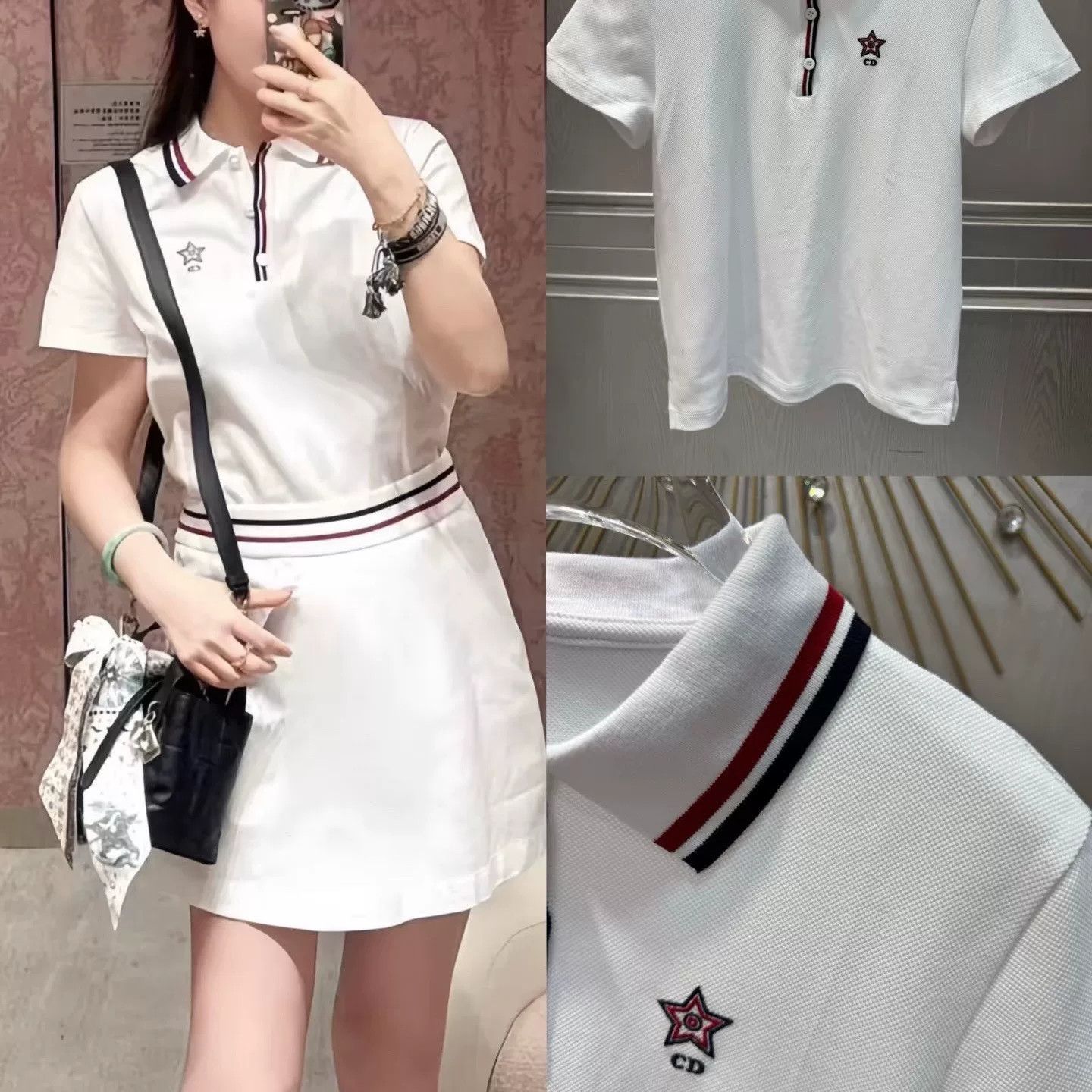 Dior Dior SS25 Cotton Blend Striped Knit Polo XS Size US XS / EU 42 / 0 - 9 Thumbnail