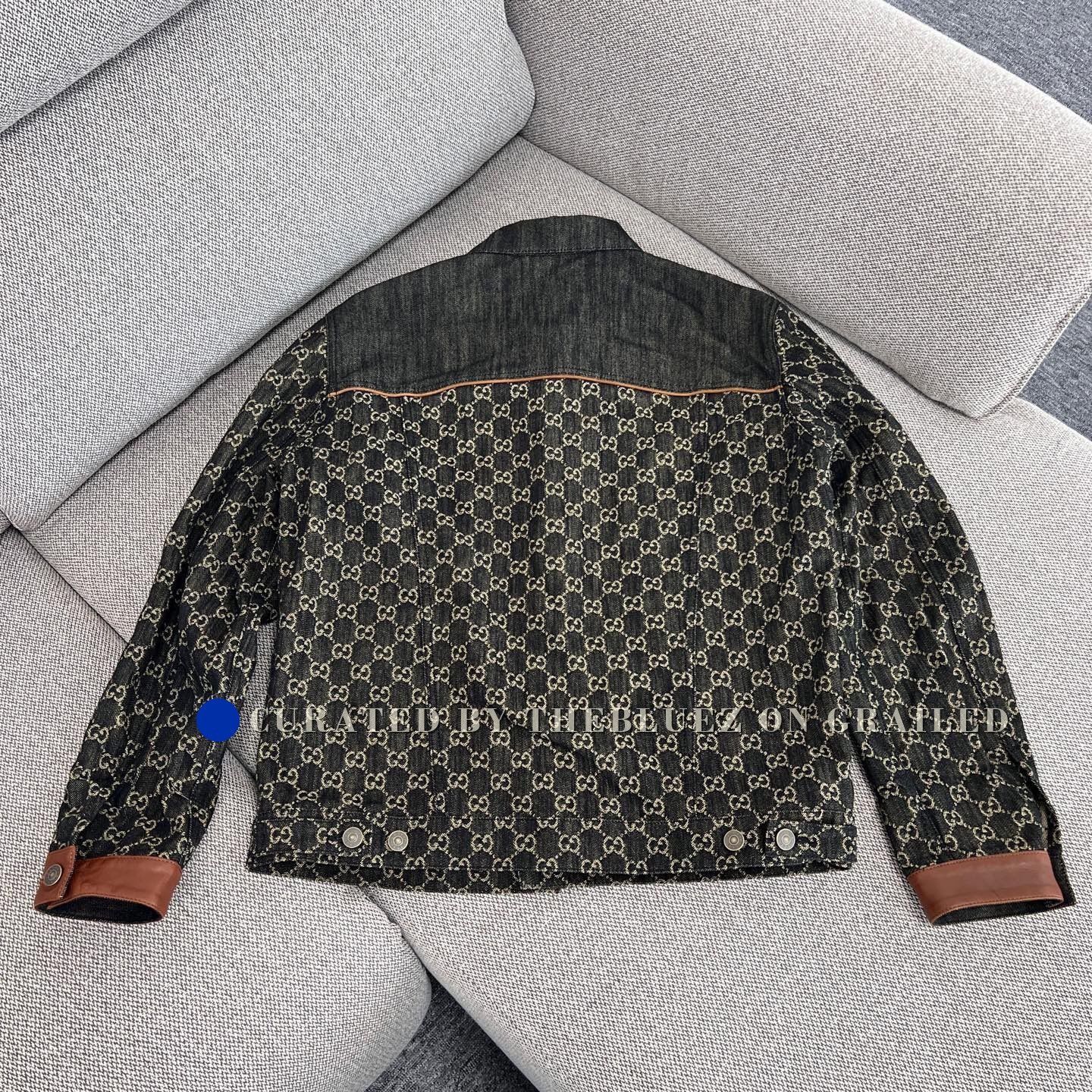 Gucci Gucci Logo Monogram Denim Jacket Size US S / EU 44-46 / 1 - 2 Thumbnail
