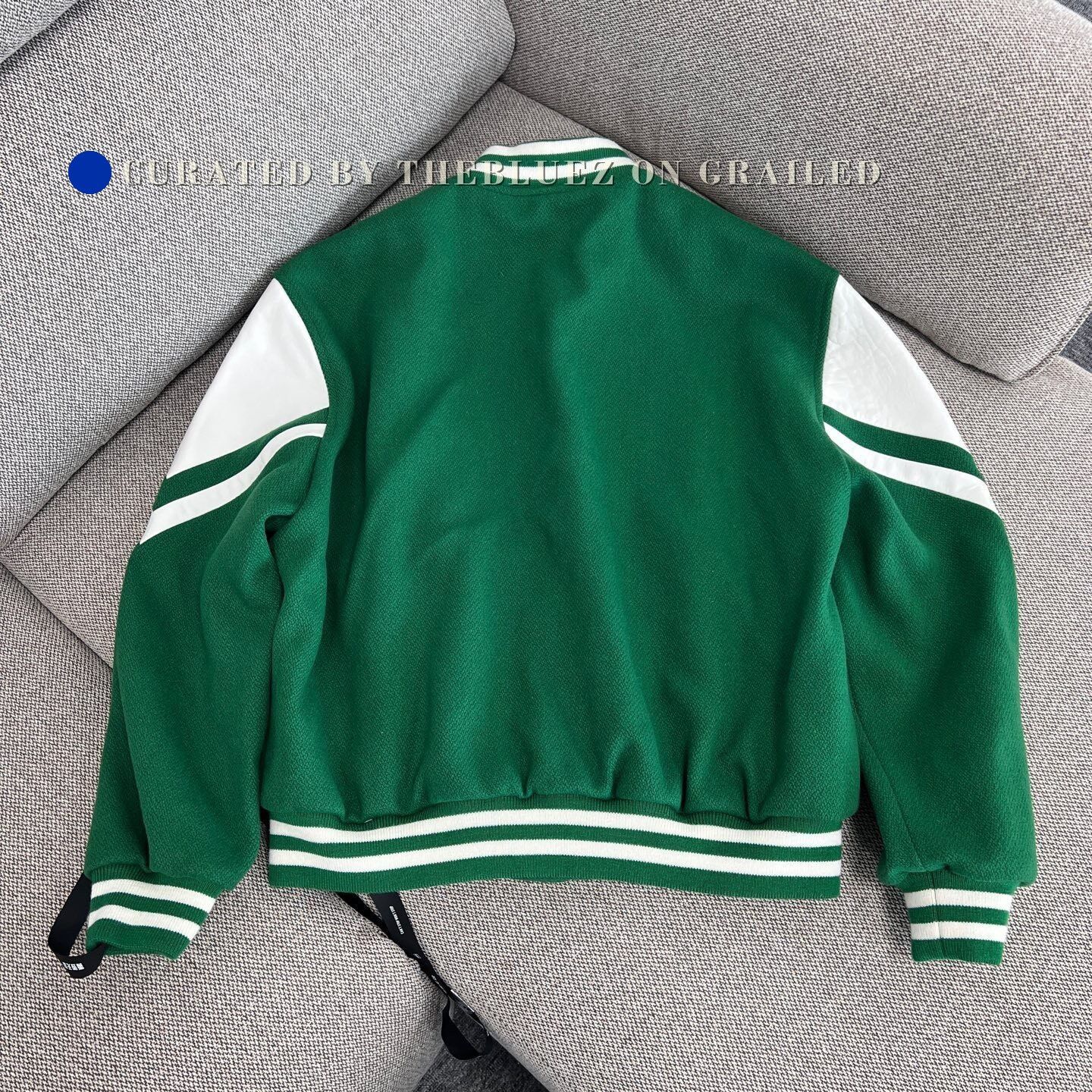 Celine Celine Letter Patch Leather Sleeve Baseball Jacket Size US M / EU 48-50 / 2 - 2 Thumbnail