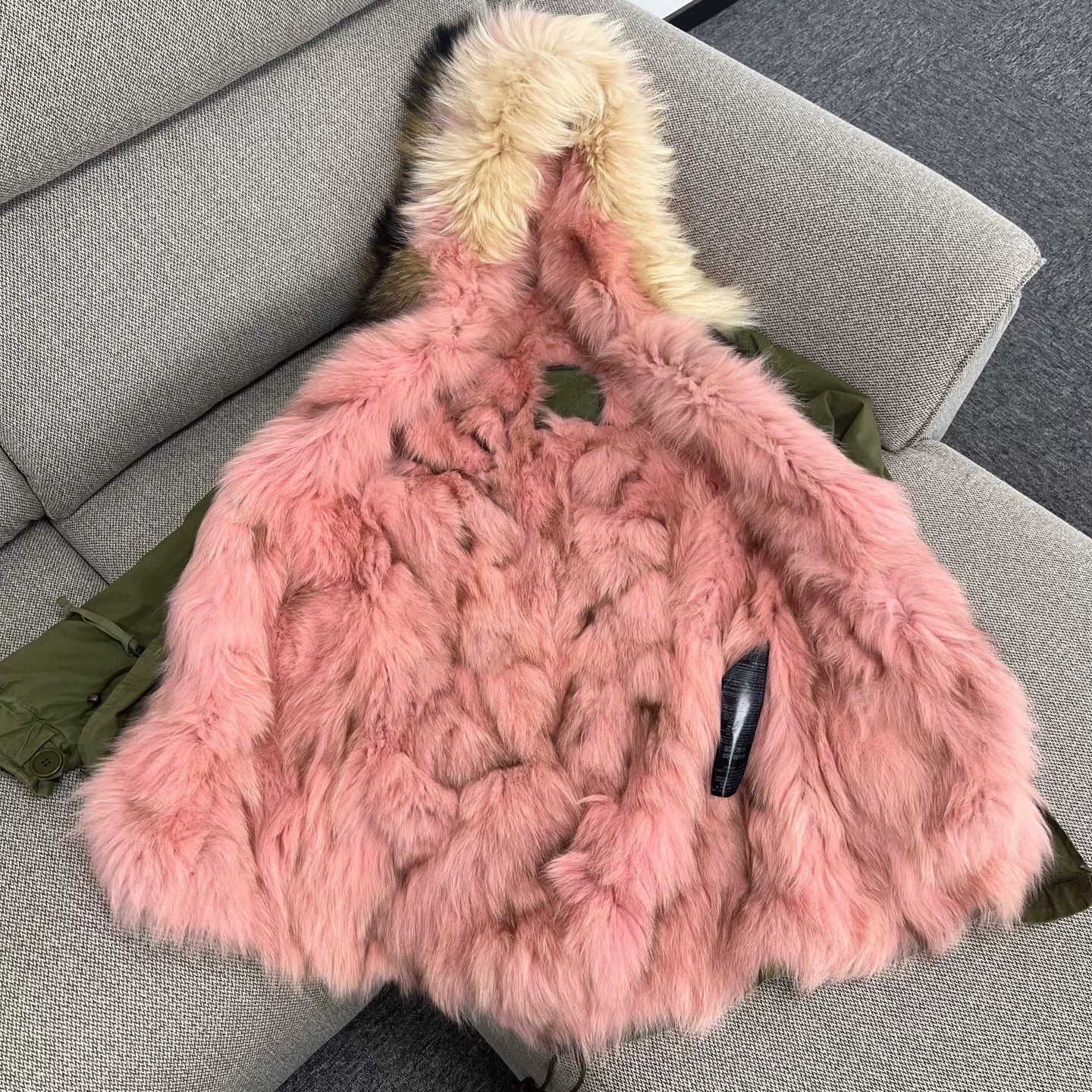 MR & MRS ITALY Mr&Mrs Fox Fur Coat XS Size XS / US 0-2 / IT 36-38 - 3 Thumbnail