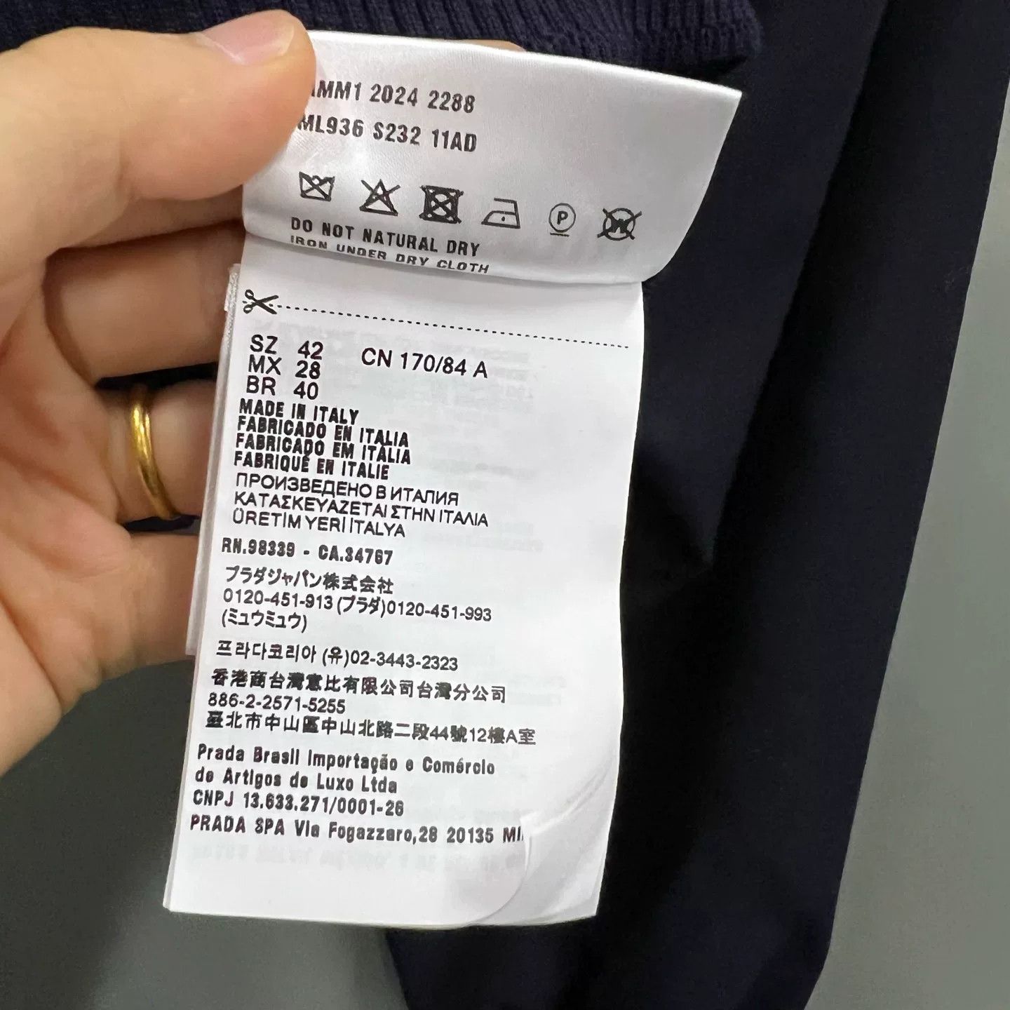 Miu Miu Miu Miu Gold Thread Logo Jacket Size M / US 6-8 / IT 42-44 - 4 Thumbnail