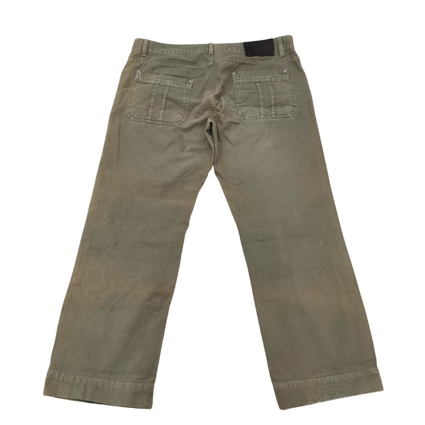 Prada Prada Leather Patch Jeans Size 36 Size US 36 / EU 52 - 2 Thumbnail