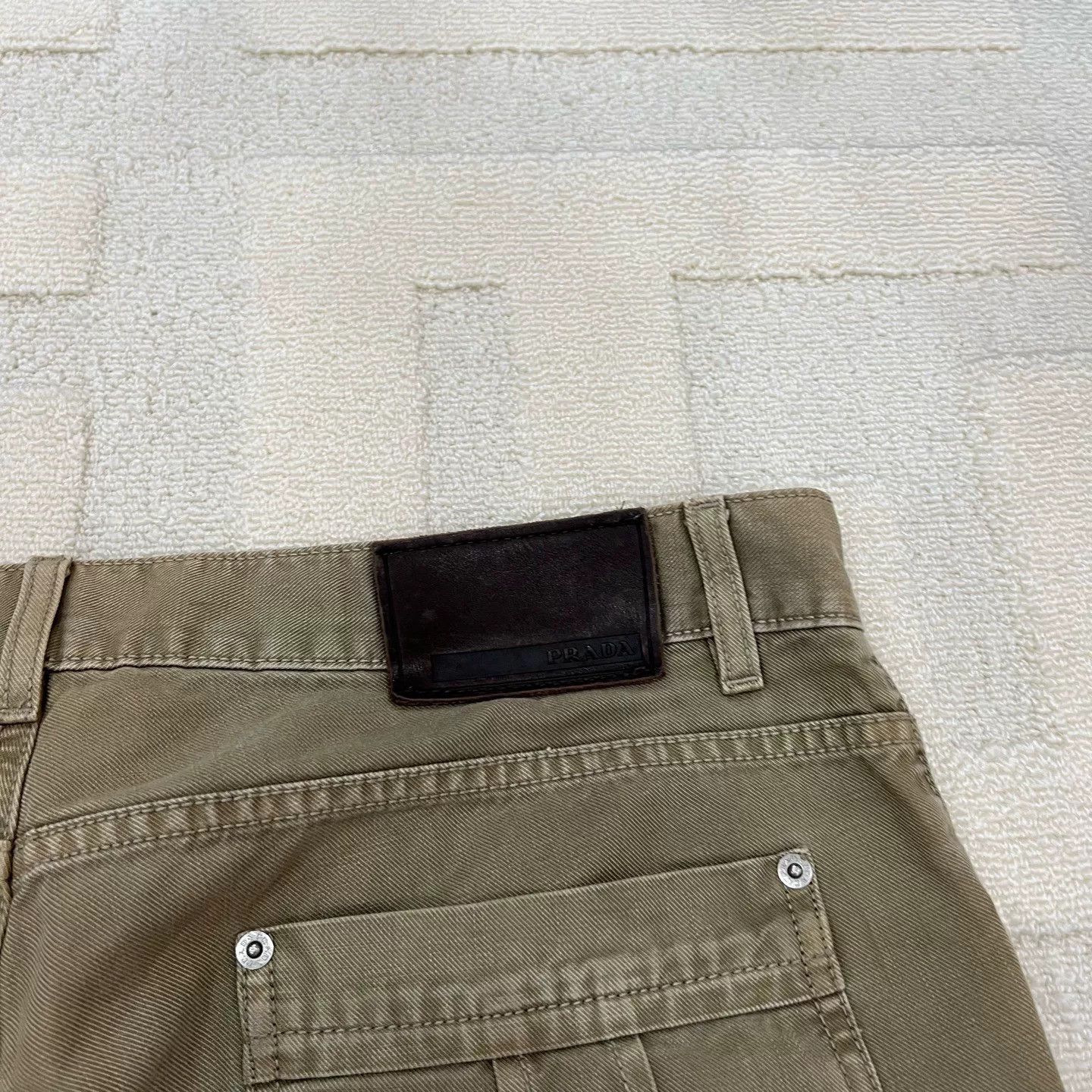 Prada Prada Leather Patch Jeans Size 36 Size US 36 / EU 52 - 6 Thumbnail
