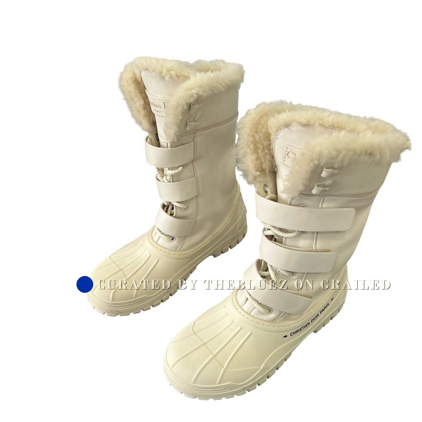 Dior Dior White Mid-Calf Snow Boots Size US 7.5 / IT 37.5 - 2 Thumbnail