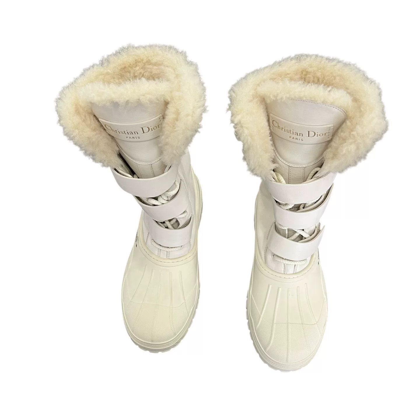 Dior Dior White Mid-Calf Snow Boots Size US 7.5 / IT 37.5 - 3 Thumbnail