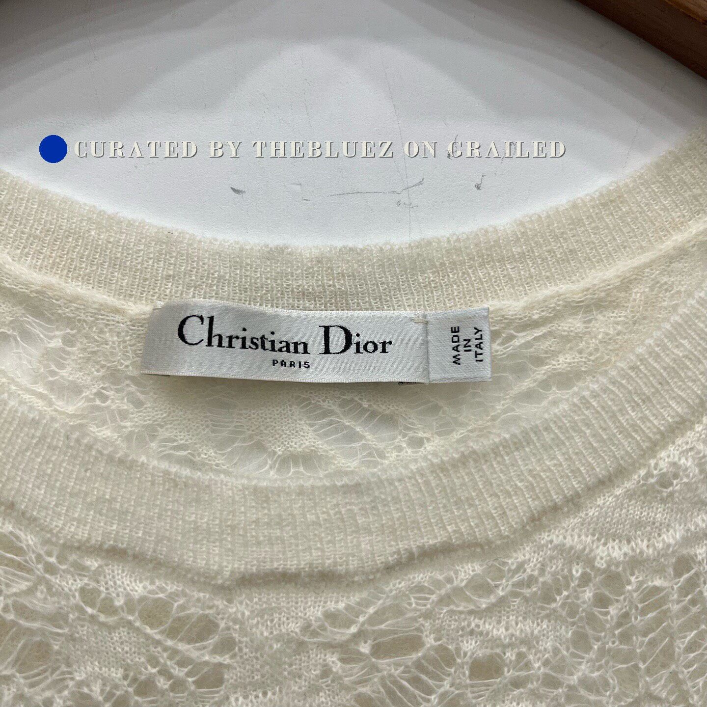 Dior Dior Cream Lace Tank Top Size S / US 4 / IT 40 - 4 Thumbnail