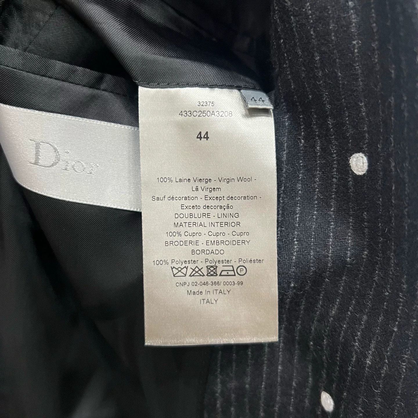 Dior Dior Polka Dot Stripe Blazer Size US S / EU 44-46 / 1 - 5 Thumbnail