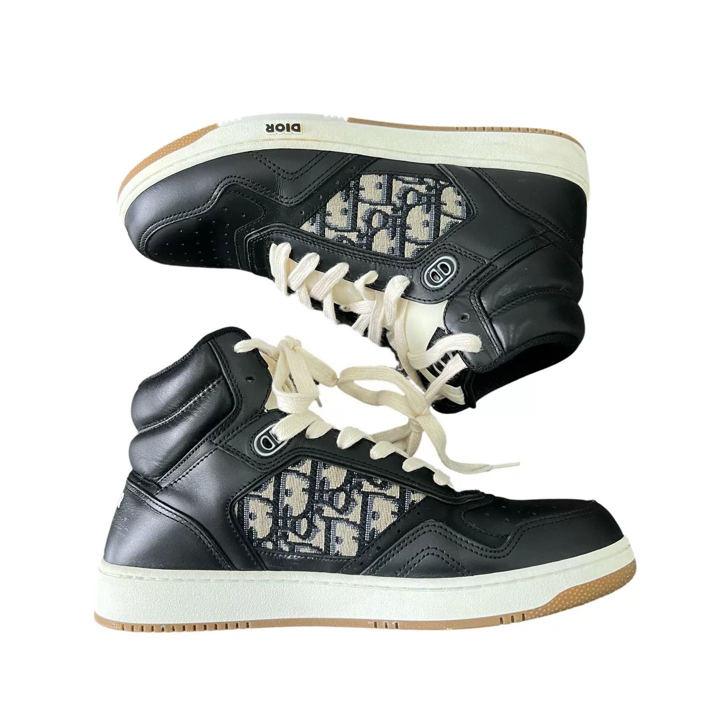 Dior Dior B27 Black Mid-Top Sneakers Size US 8 / EU 41 - 4 Thumbnail