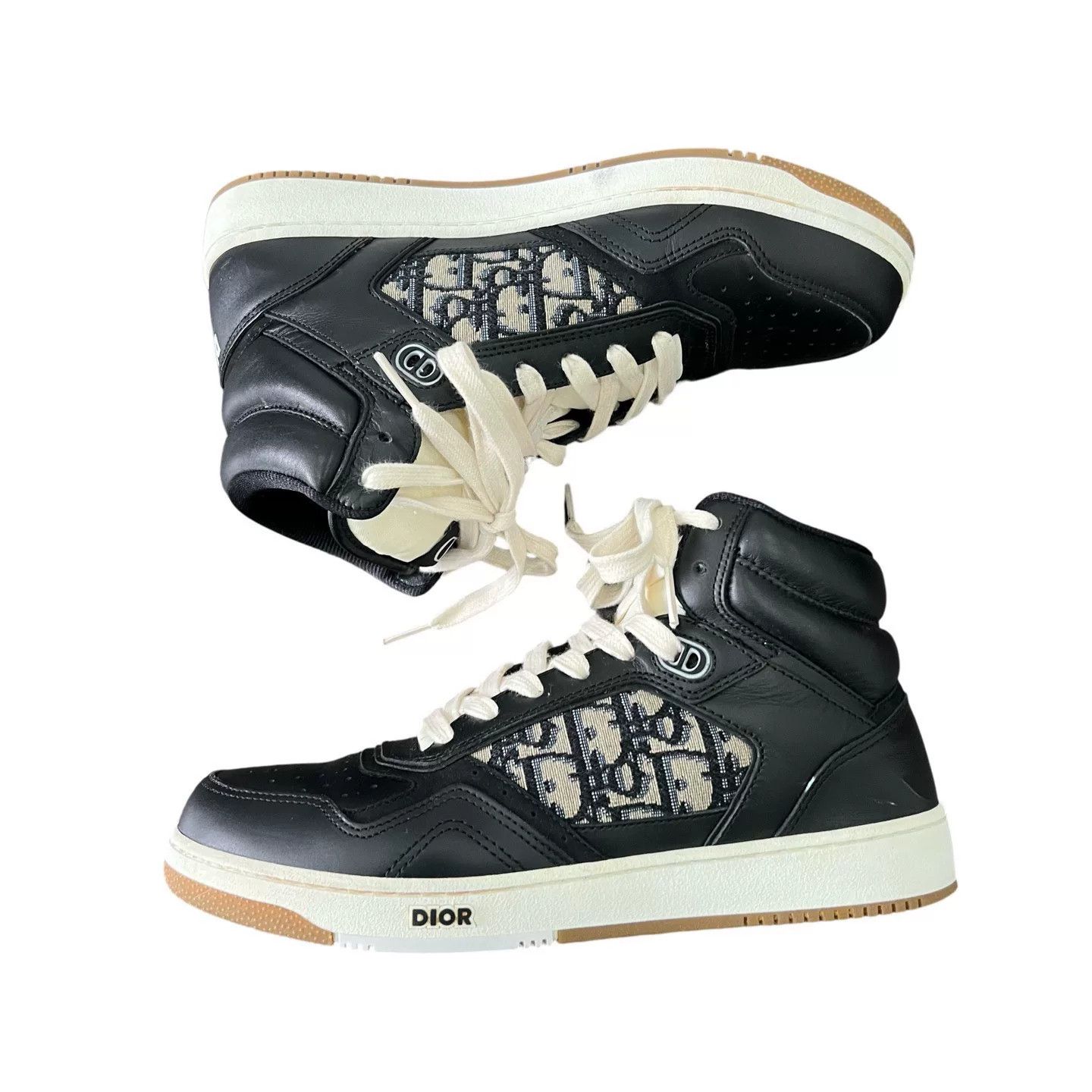 Dior Dior B27 Black Mid-Top Sneakers Size US 8 / EU 41 - 3 Thumbnail