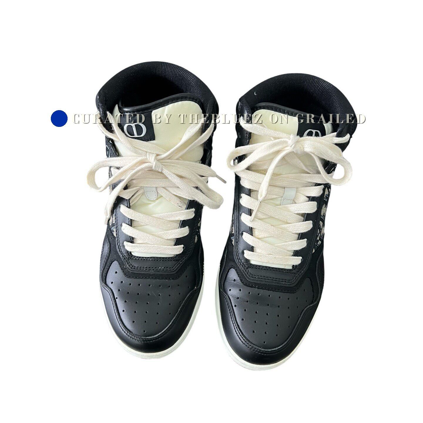 Dior Dior B27 Black Mid-Top Sneakers Size US 8 / EU 41 - 2 Thumbnail