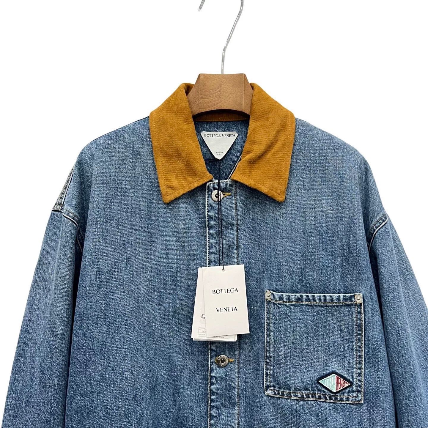 Bottega Veneta Bottega Veneta 25SS Washed Blue Padded Denim Jacket Size US S / EU 44-46 / 1 - 2 Thumbnail