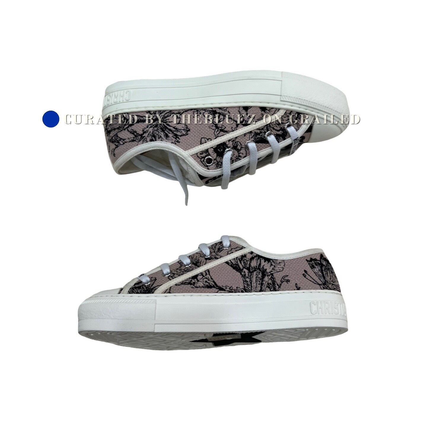 Dior Dior Walk In Embroidery Sneakers Size US 4.5 / IT 34.5 - 3 Thumbnail
