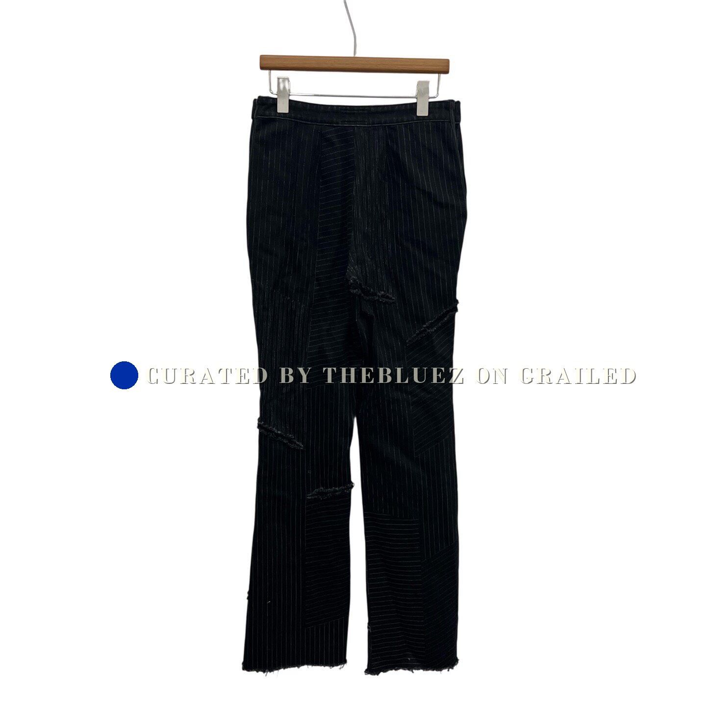 Chanel Chanel Black Striped Jeans Size 36 Size 36" / US 14 / IT 50 - 2 Thumbnail