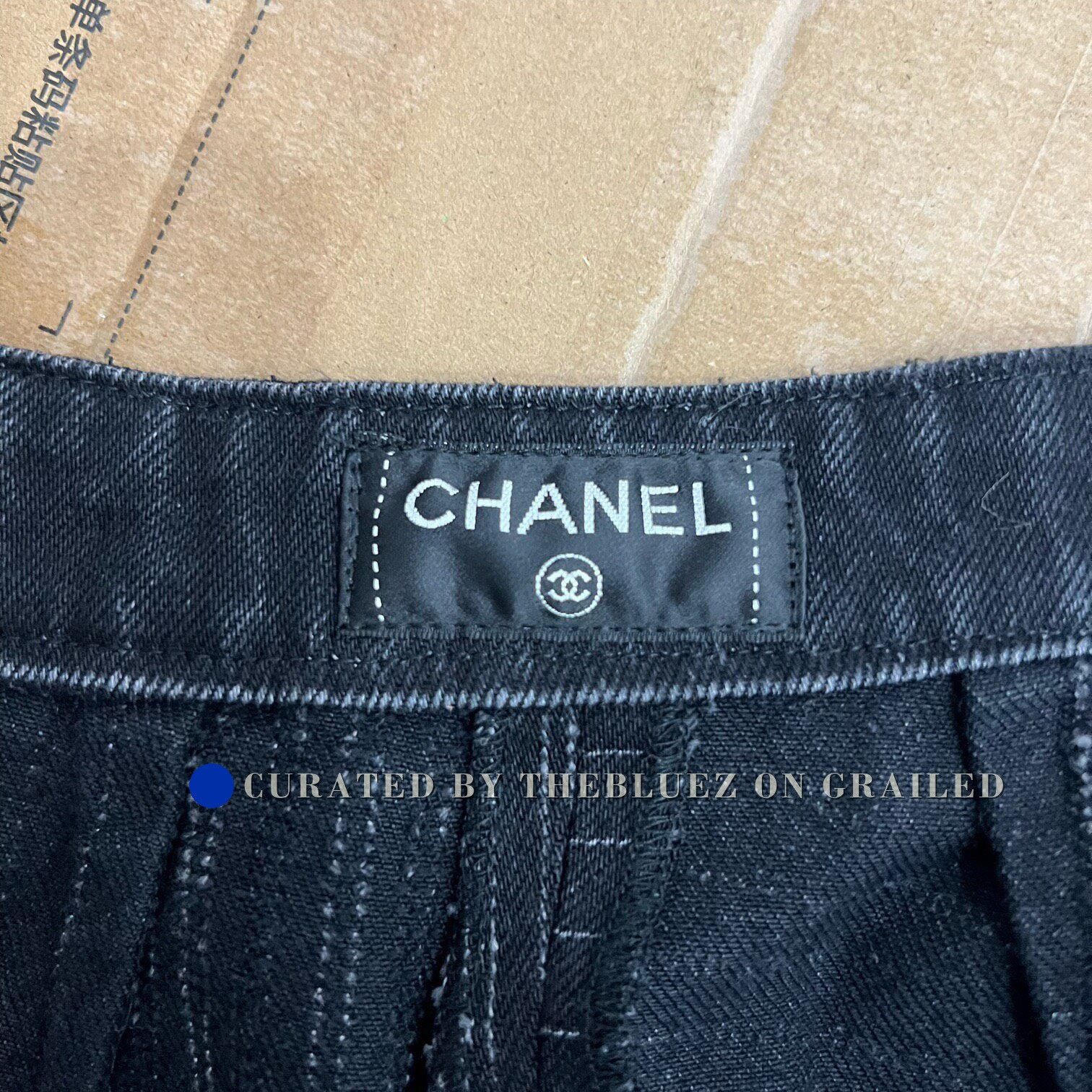 Chanel Chanel Black Striped Jeans Size 36 Size 36" / US 14 / IT 50 - 4 Thumbnail