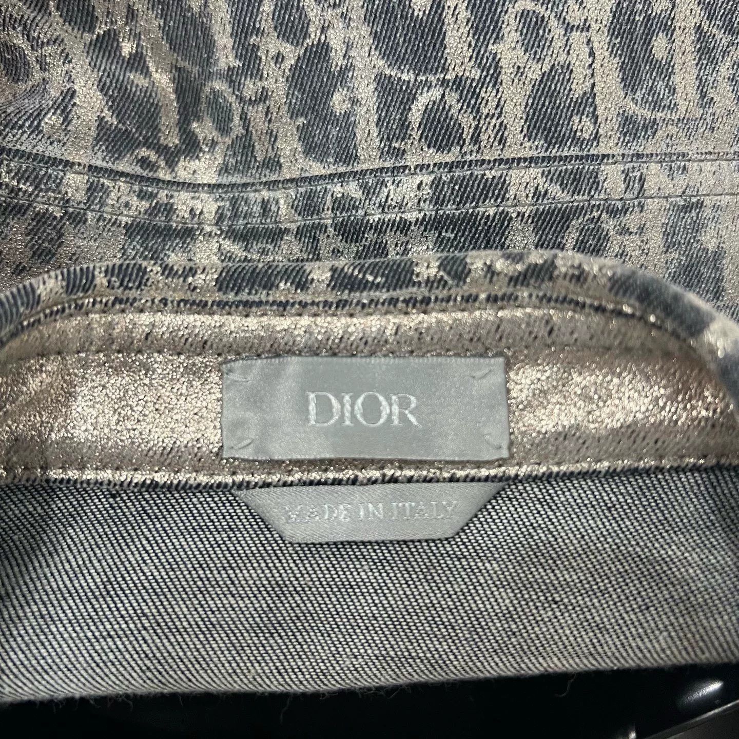 Dior Dior Glitter Monogram Distressed Long-Sleeve Shirt Size US M / EU 48-50 / 2 - 5 Thumbnail