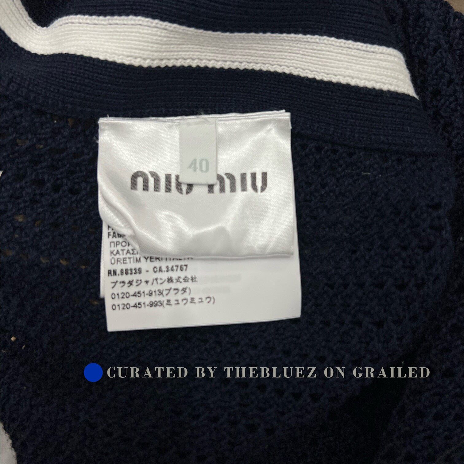 Miu Miu Miumiu Knit Ruffle Dress Size S / US 4 / IT 40 - 5 Thumbnail