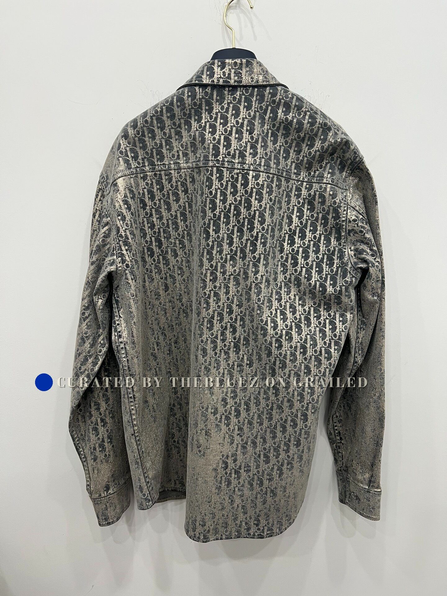 Dior Dior SS23 Monogram Distressed Glitter Denim Shirt Size US M / EU 48-50 / 2 - 2 Thumbnail