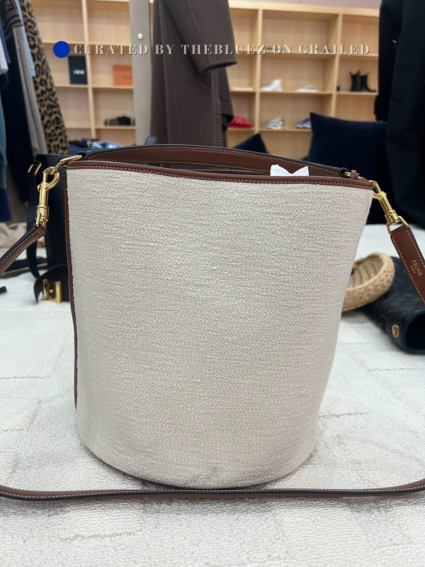 Celine CELINE Bucket Logo Detachable Strap Bag Size ONE SIZE - 3 Thumbnail