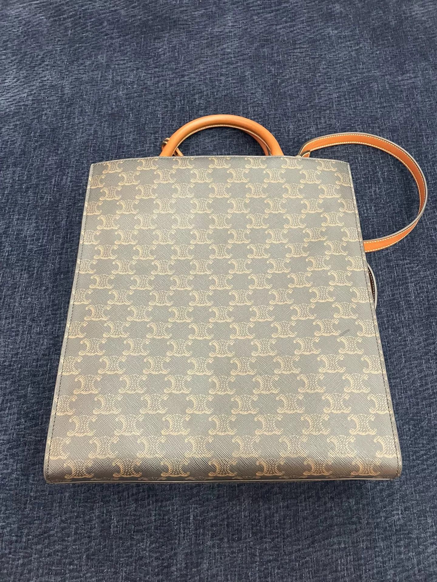 Celine Celine Cabas Monogram Leather Tote Size ONE SIZE - 3 Thumbnail