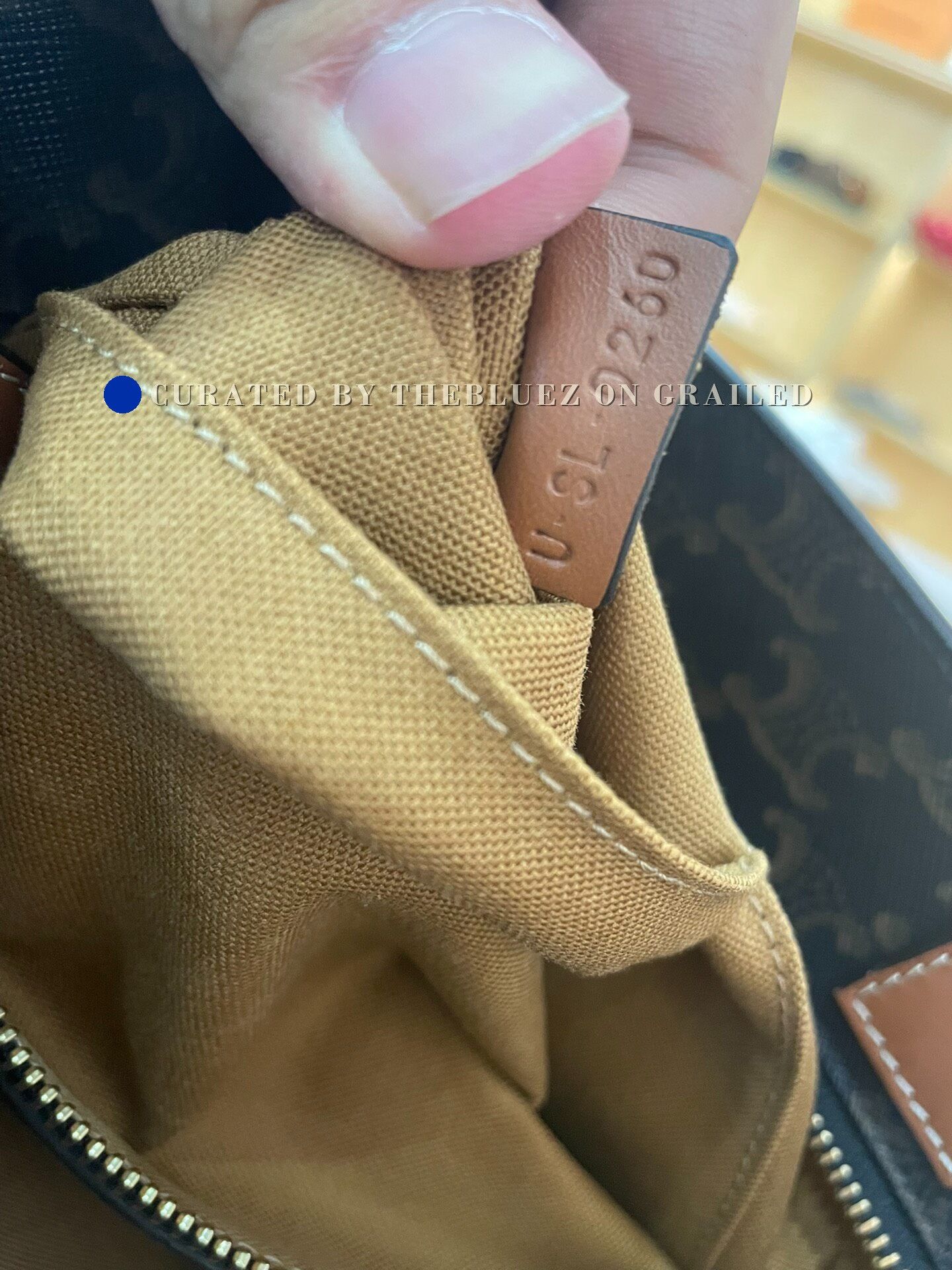 Celine Celine Cabas Monogram Leather Tote Size ONE SIZE - 4 Thumbnail