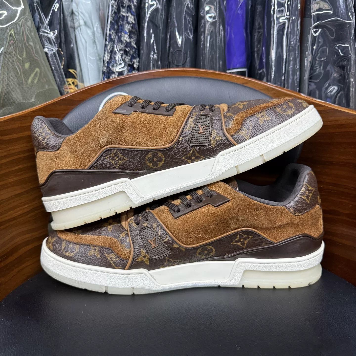 Louis Vuitton LV Trainer Brown Monogram Size US 10 / EU 43 - 7 Thumbnail