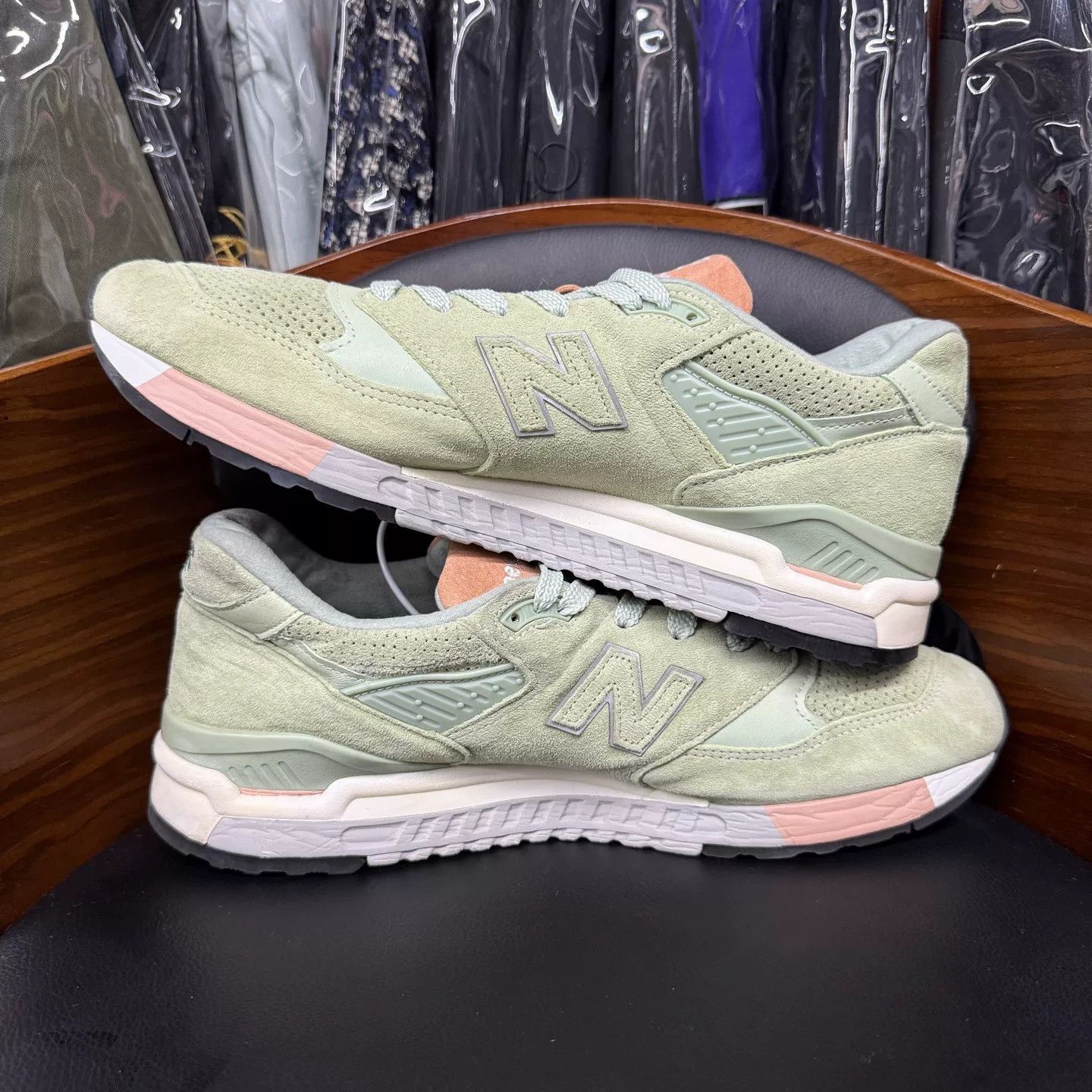 New Balance NB998 Concepts X Tannery Green Size US 12.5 / EU 45-46 - 7 Thumbnail
