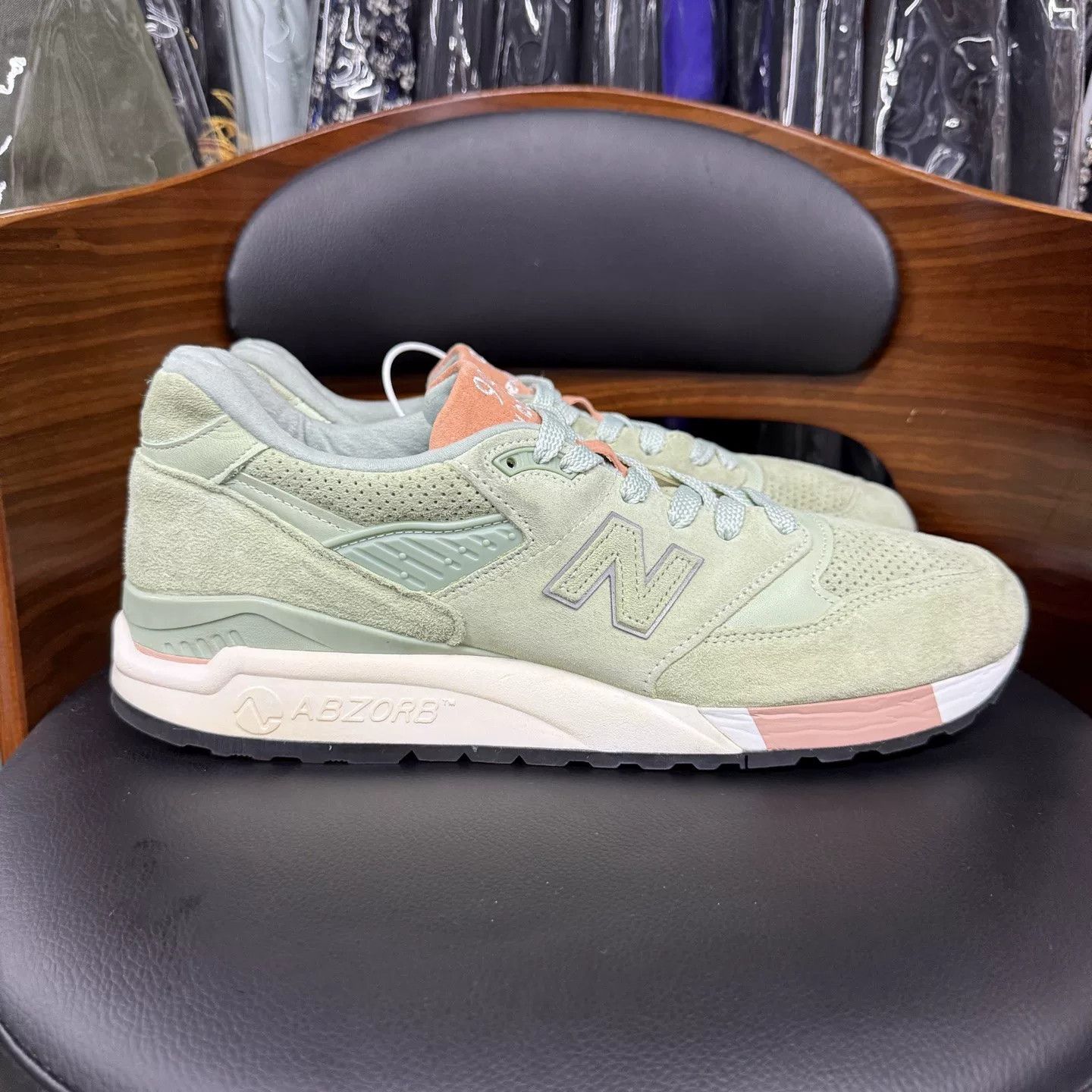 New Balance NB998 Concepts X Tannery Green Size US 12.5 / EU 45-46 - 4 Thumbnail