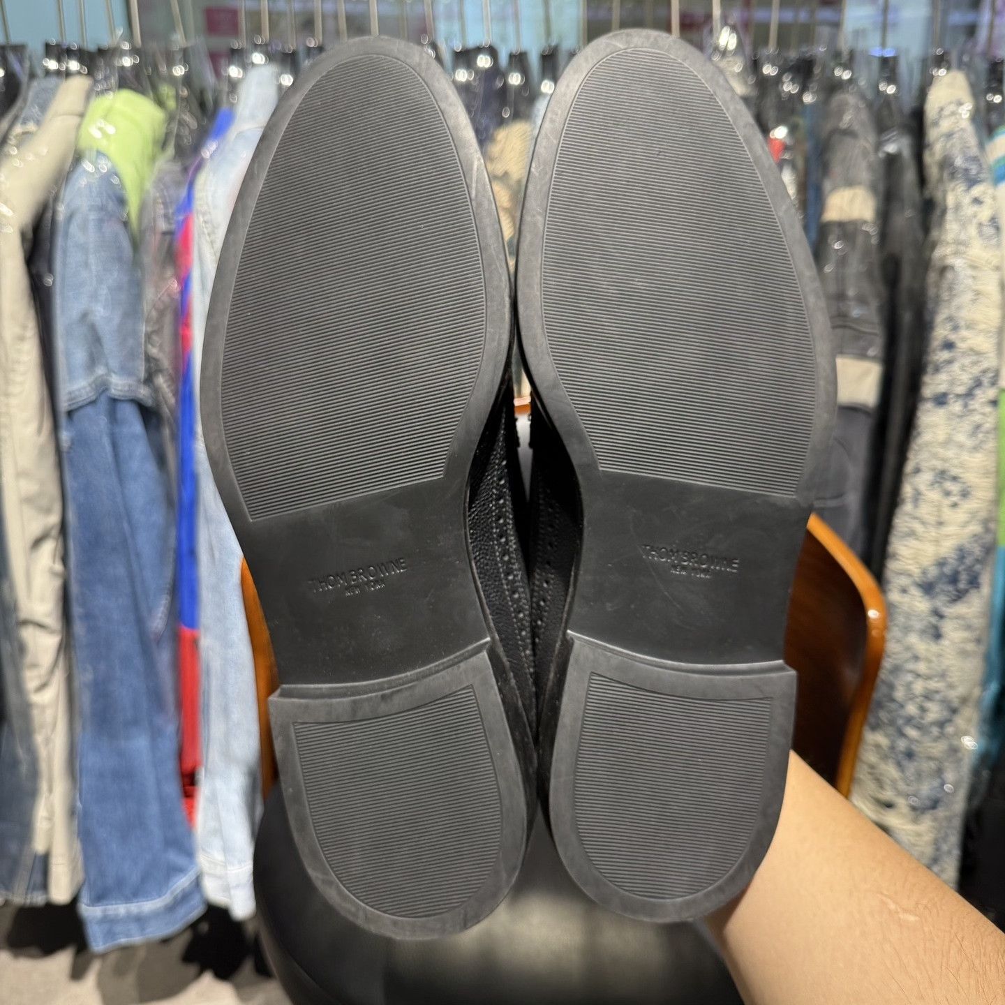 Thom Browne Thom Browne TB Classic Stripe Leather Shoes Size US 11 / EU 44 - 9 Thumbnail