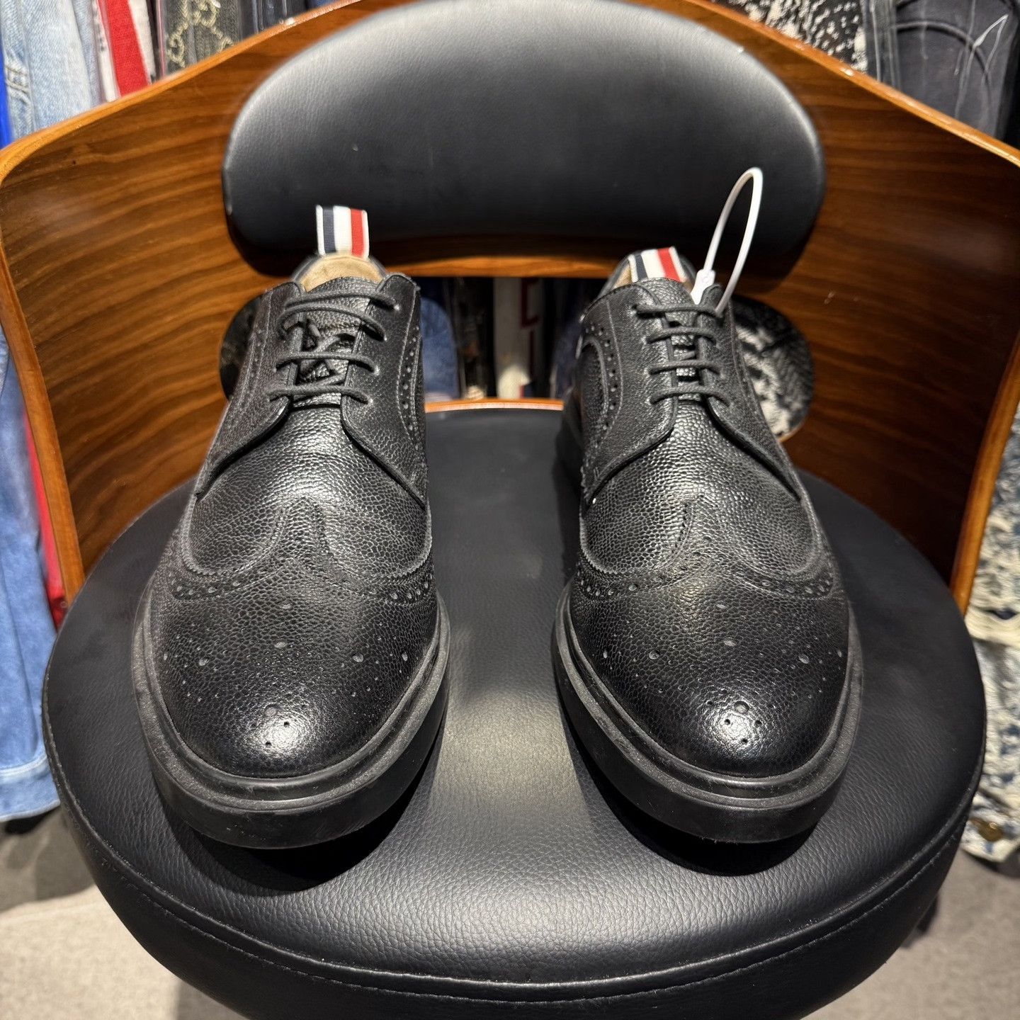 Thom Browne Thom Browne TB Classic Stripe Leather Shoes Size US 11 / EU 44 - 2 Thumbnail