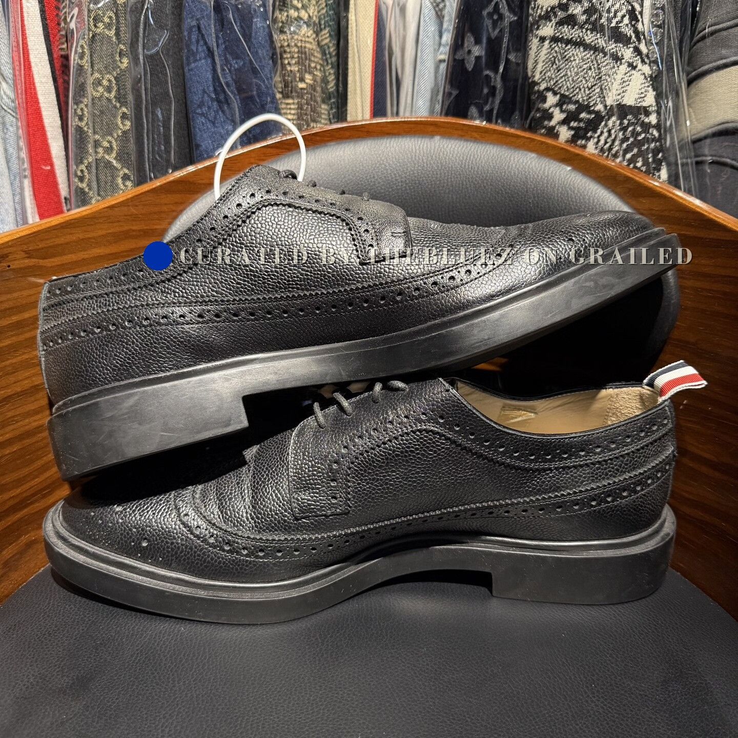 Thom Browne Thom Browne TB Classic Stripe Leather Shoes Size US 11 / EU 44 - 7 Thumbnail
