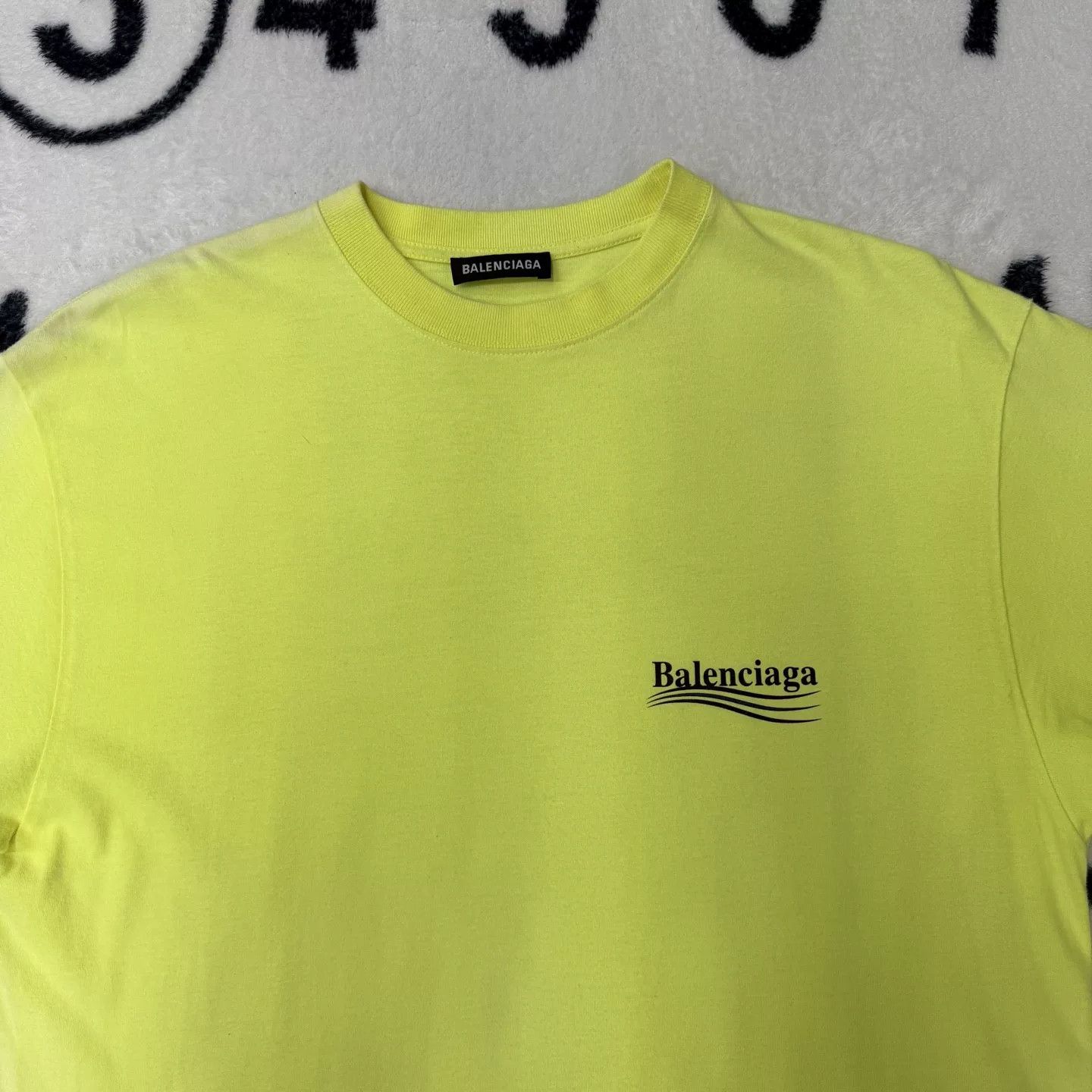 Balenciaga Balenciaga Fluorescent Yellow Cola T-Shirt Size XXS / US 00 / IT 34 - 2 Thumbnail