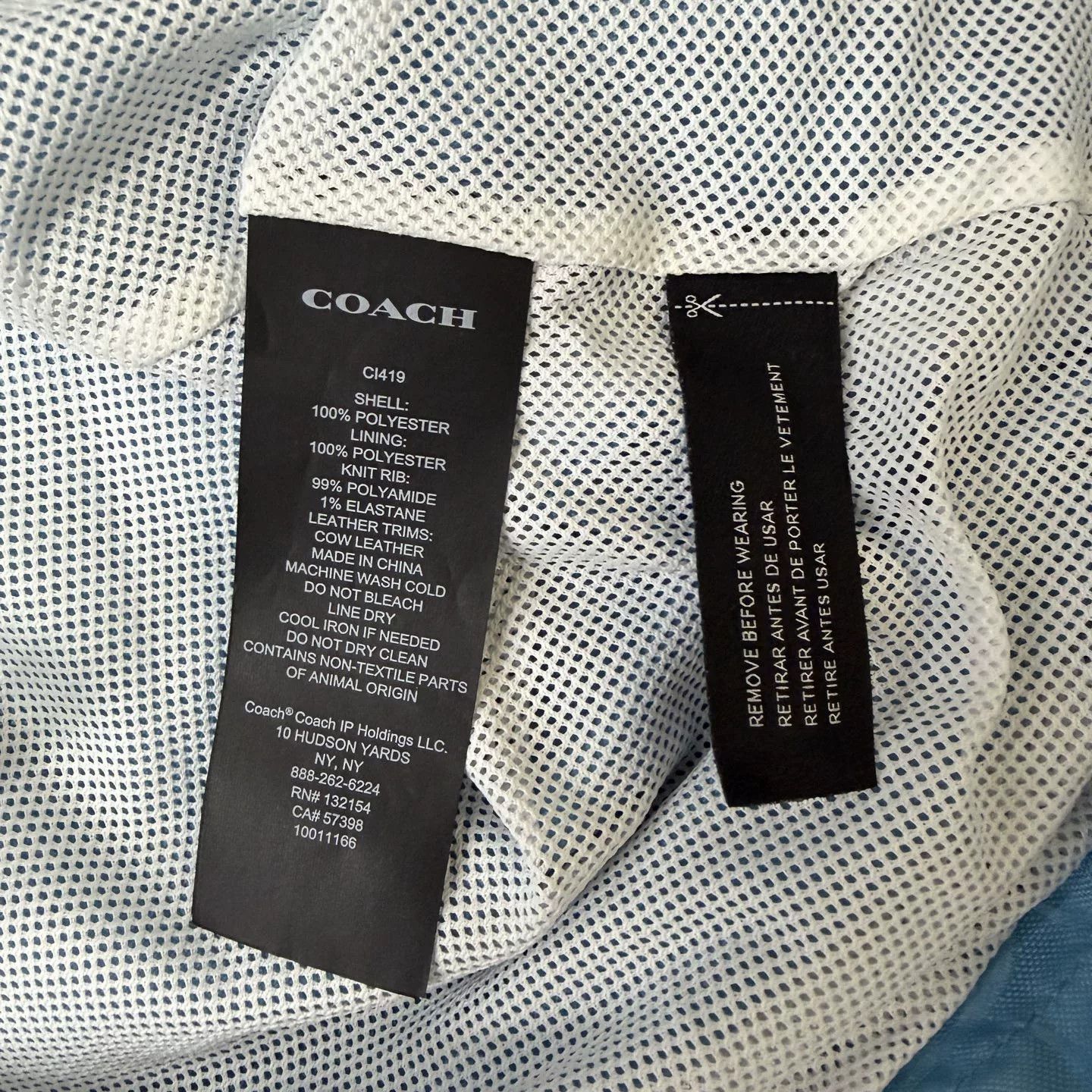 Coach Coach Blue Monogram Hooded Jacket Size US XL / EU 56 / 4 - 4 Thumbnail