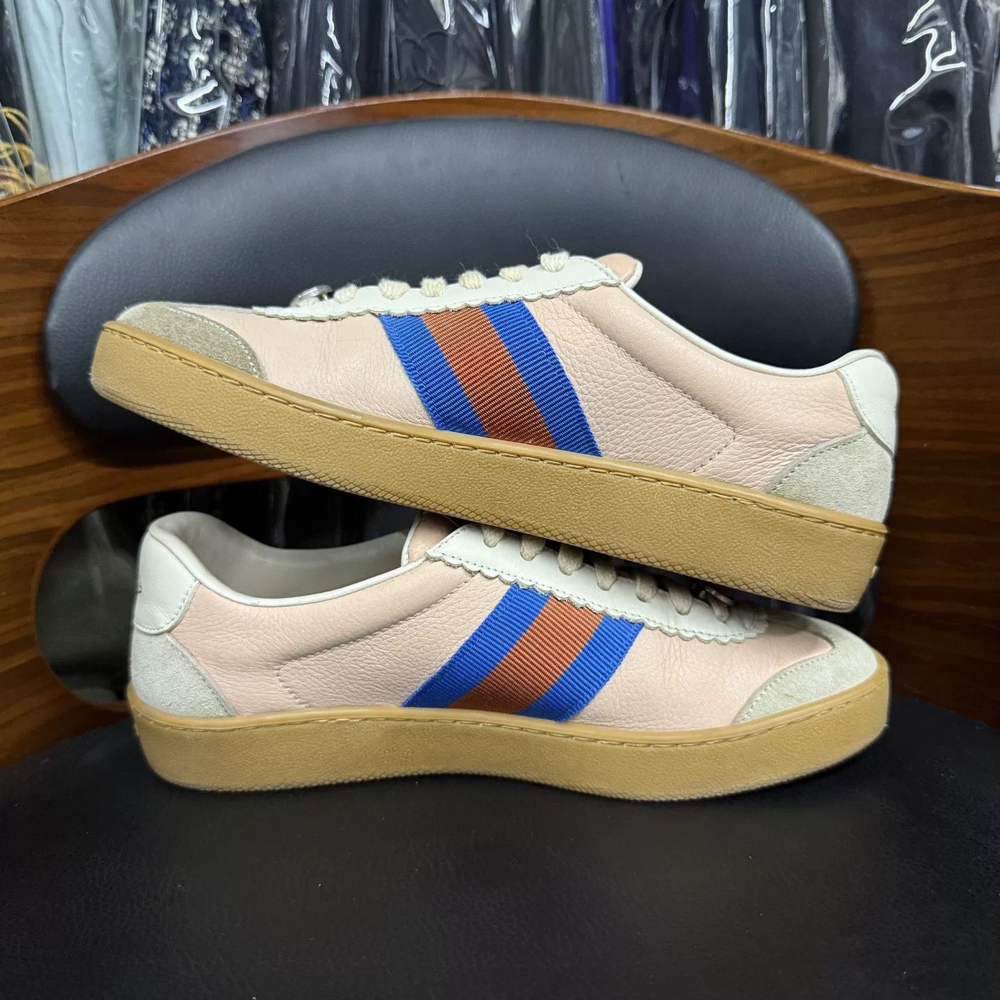 Gucci Gucci G74 Web Training Shoes Size US 4.5 / IT 34.5 - 7 Thumbnail