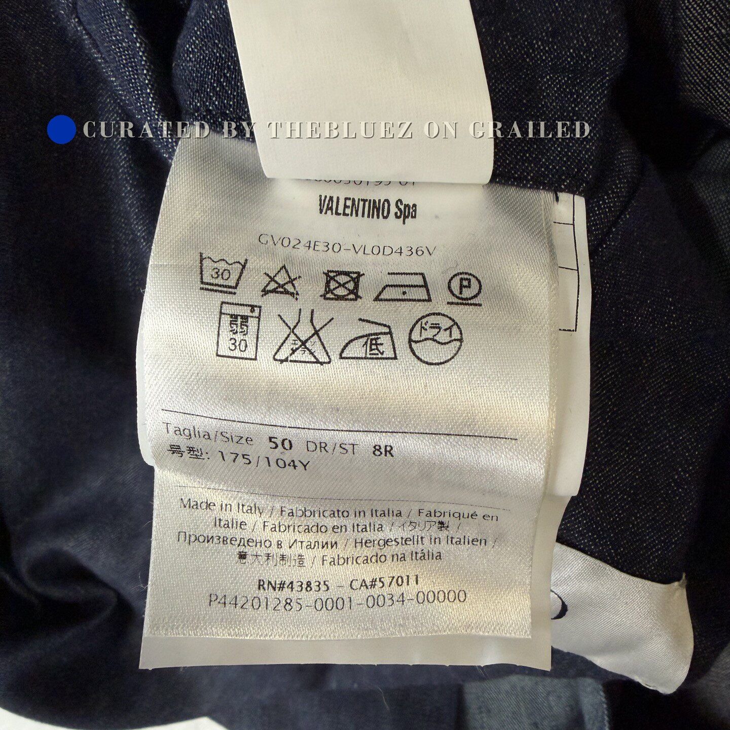 Valentino VALENTINO Black Blue Two-Tone Suit Size US M / EU 48-50 / 2 - 4 Thumbnail