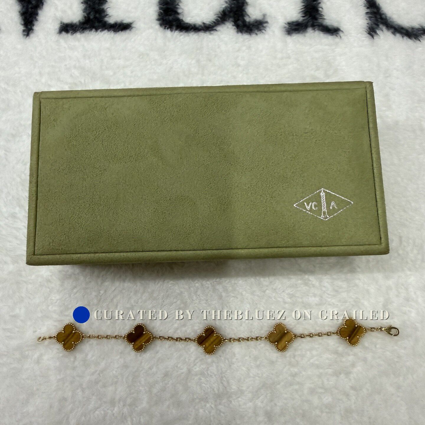 Van Cleef & Arpels Van Cleef & Arpels Tiger's Eye Clover Bracelet Size ONE SIZE - 2 Thumbnail