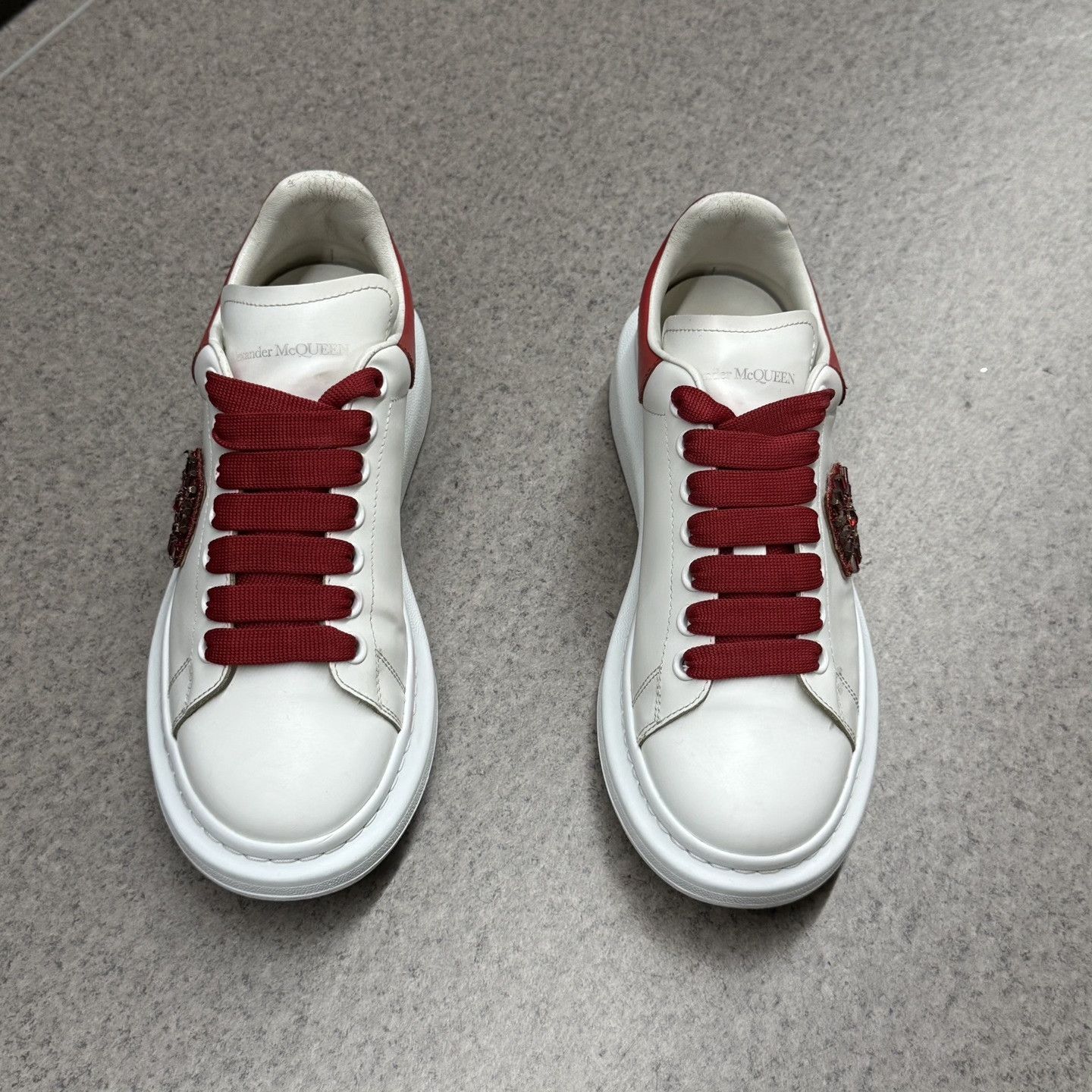 Alexander McQueen McQueen White Red Diamond VIP Limited Size US 9 / IT 39 - 5 Thumbnail