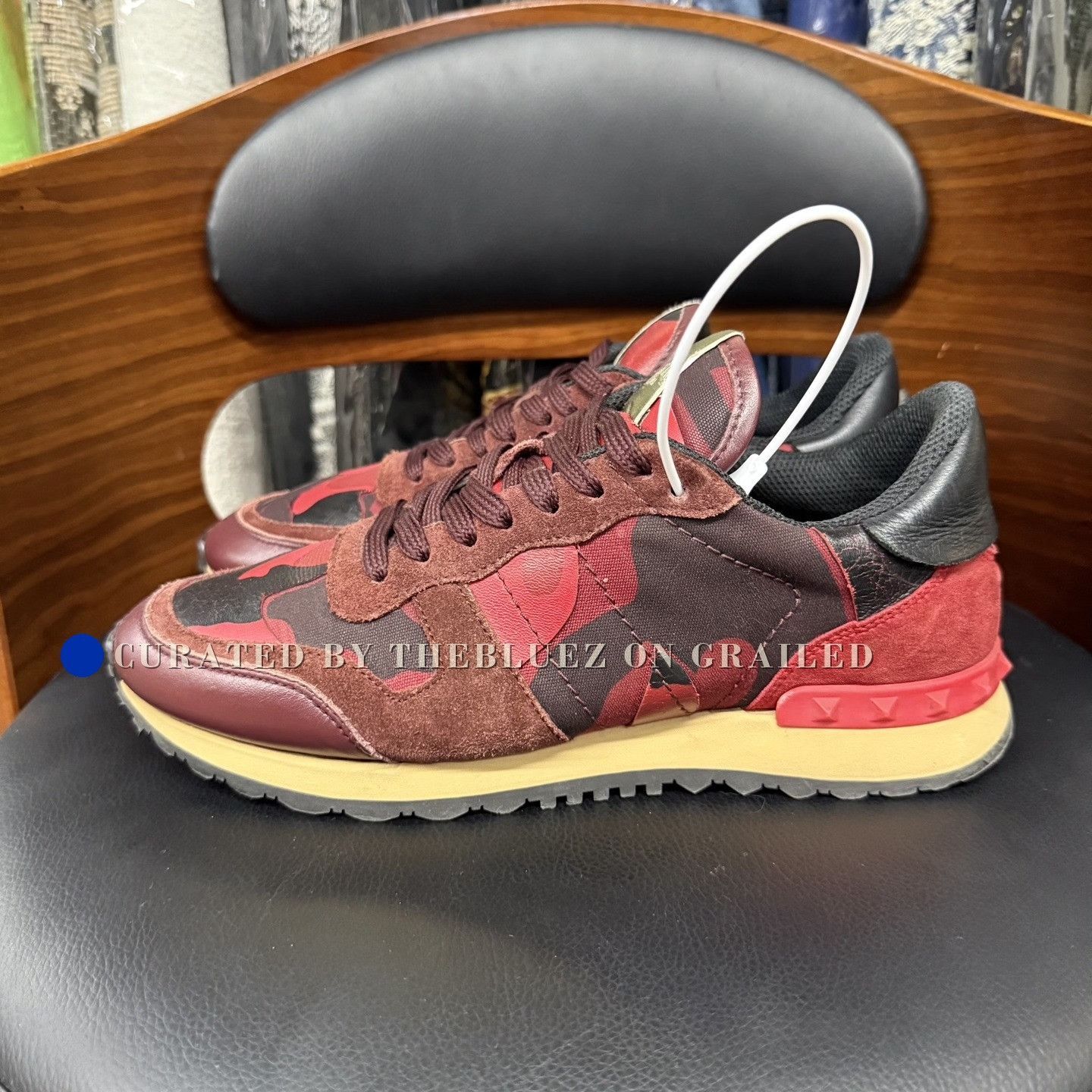 Valentino Valentino Red Studded Sneakers Size US 7 / IT 37 - 6 Thumbnail