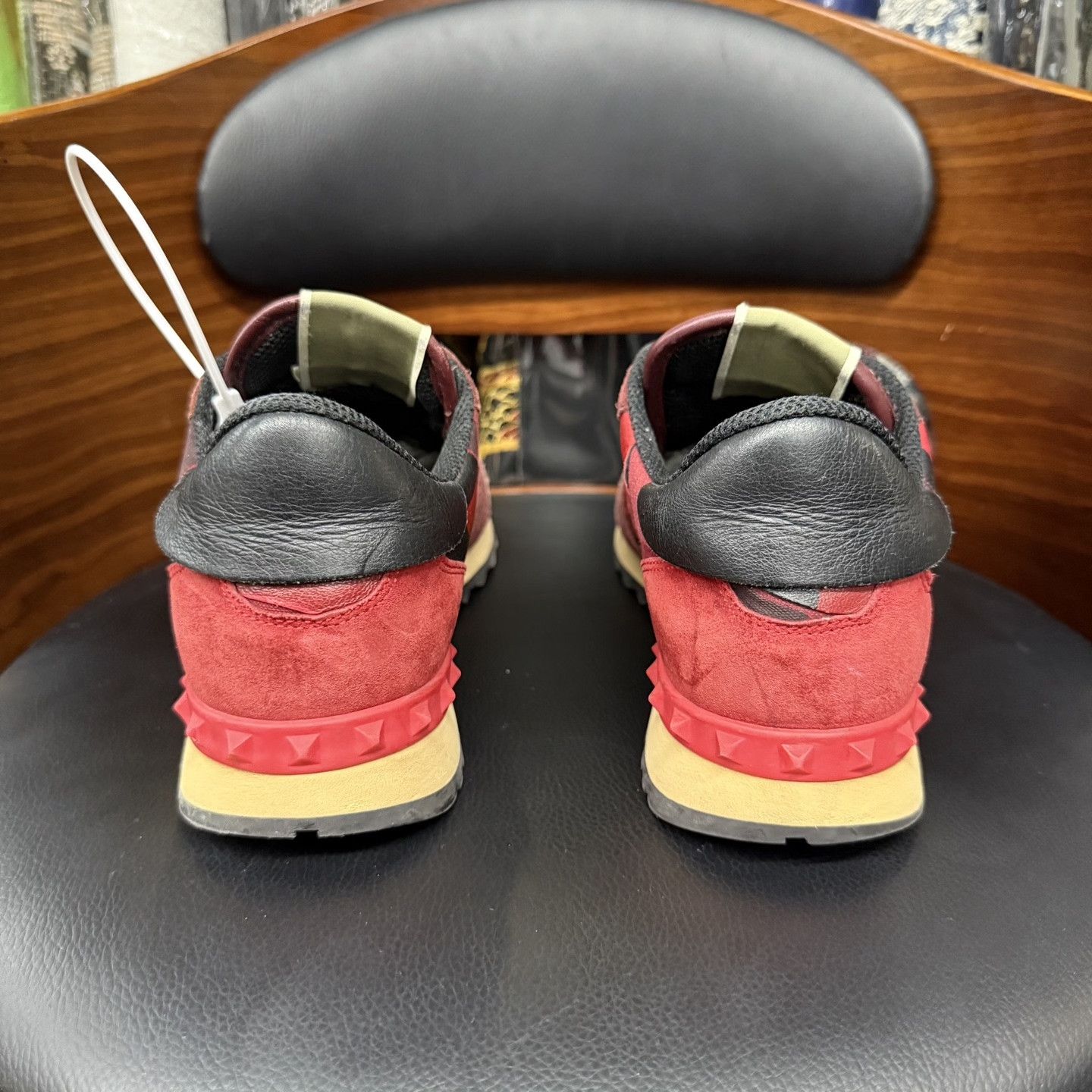 Valentino Valentino Red Studded Sneakers Size US 7 / IT 37 - 3 Thumbnail