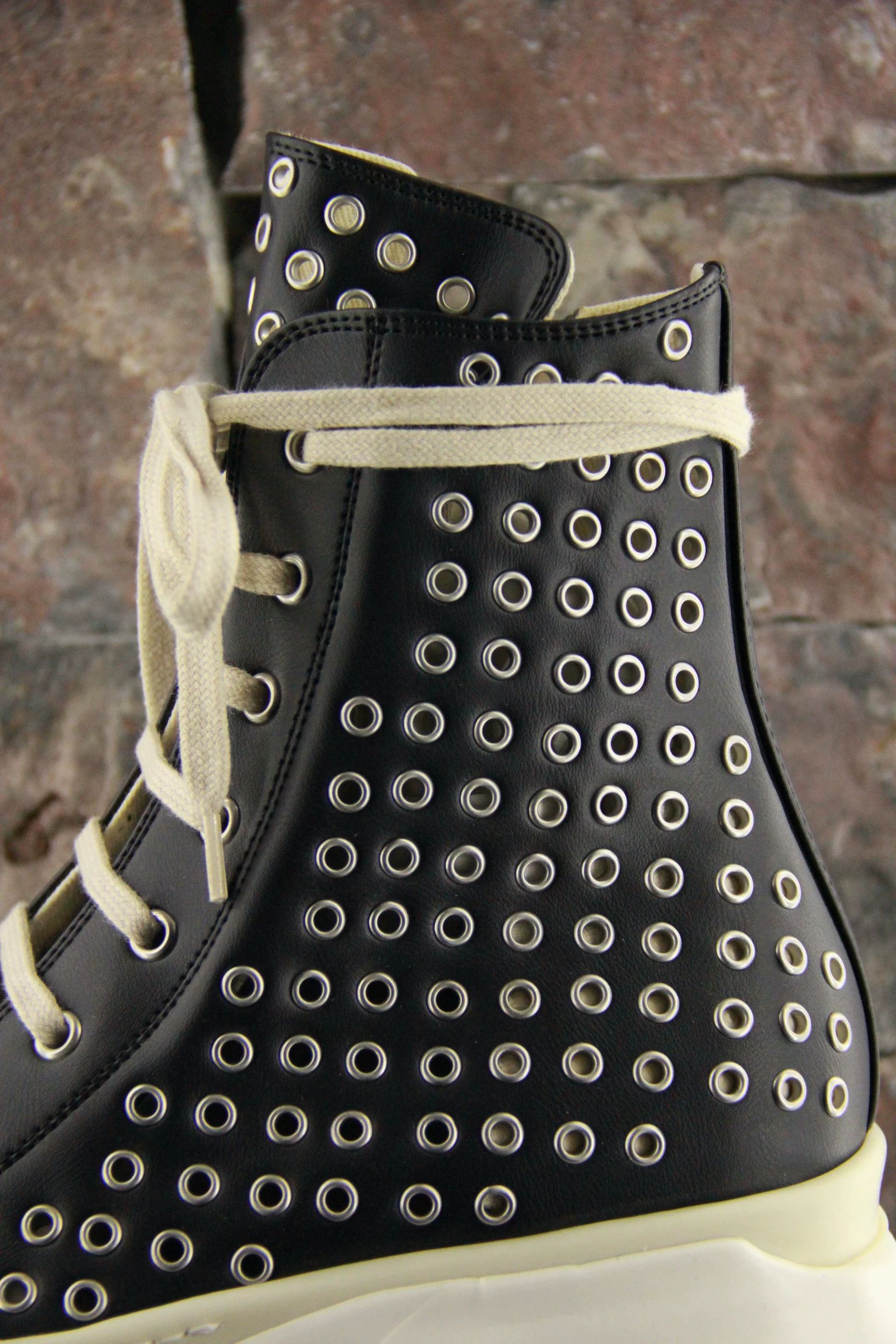 Rick Owens Rick Owens White Hitop Sneakers Men 11 Size US 11 / EU 44 - 5 Thumbnail