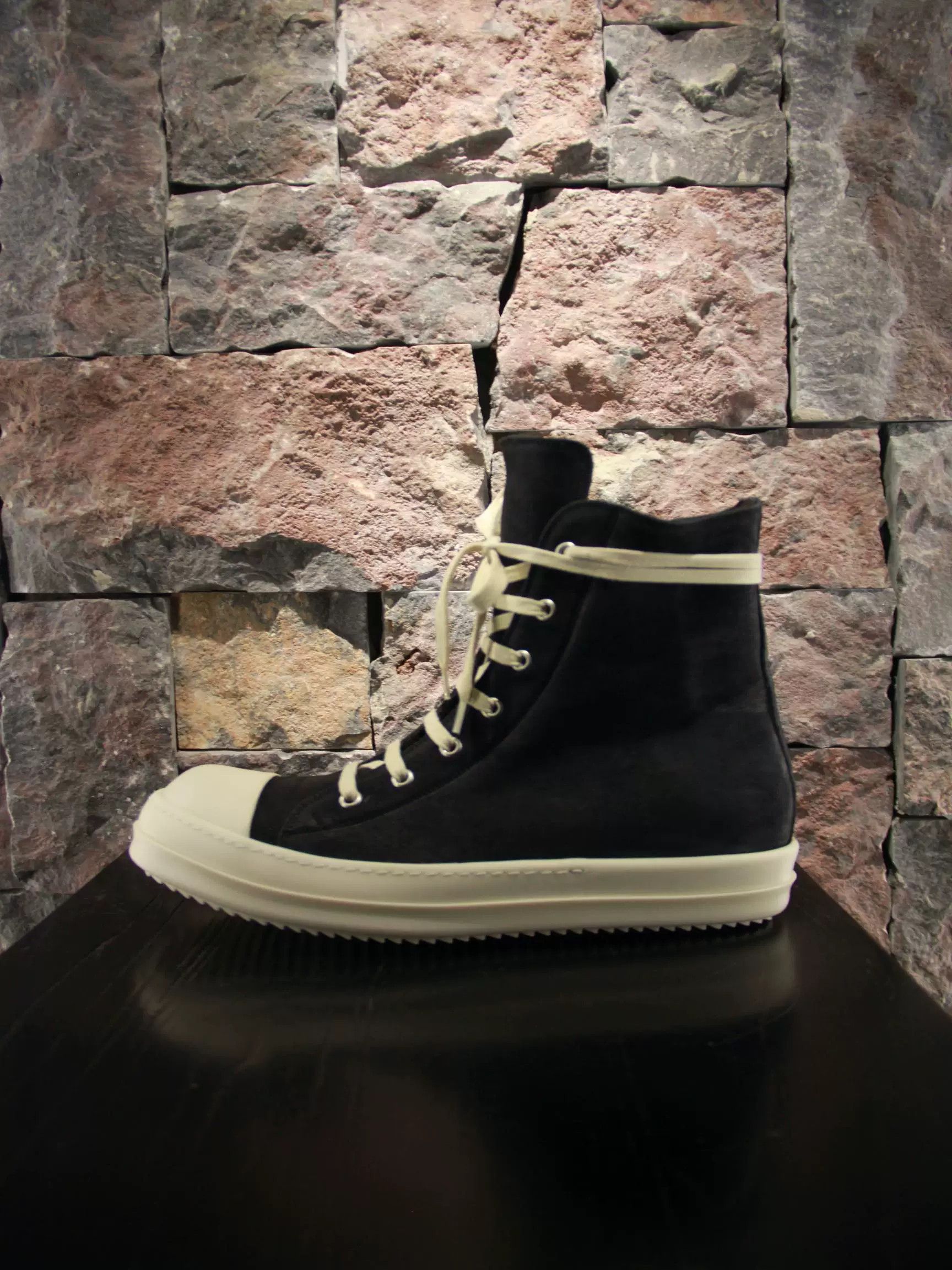 Rick Owens Rick Owens Black Hitop Sneakers Women us_5 Size US 5 / IT 35 - 3 Thumbnail