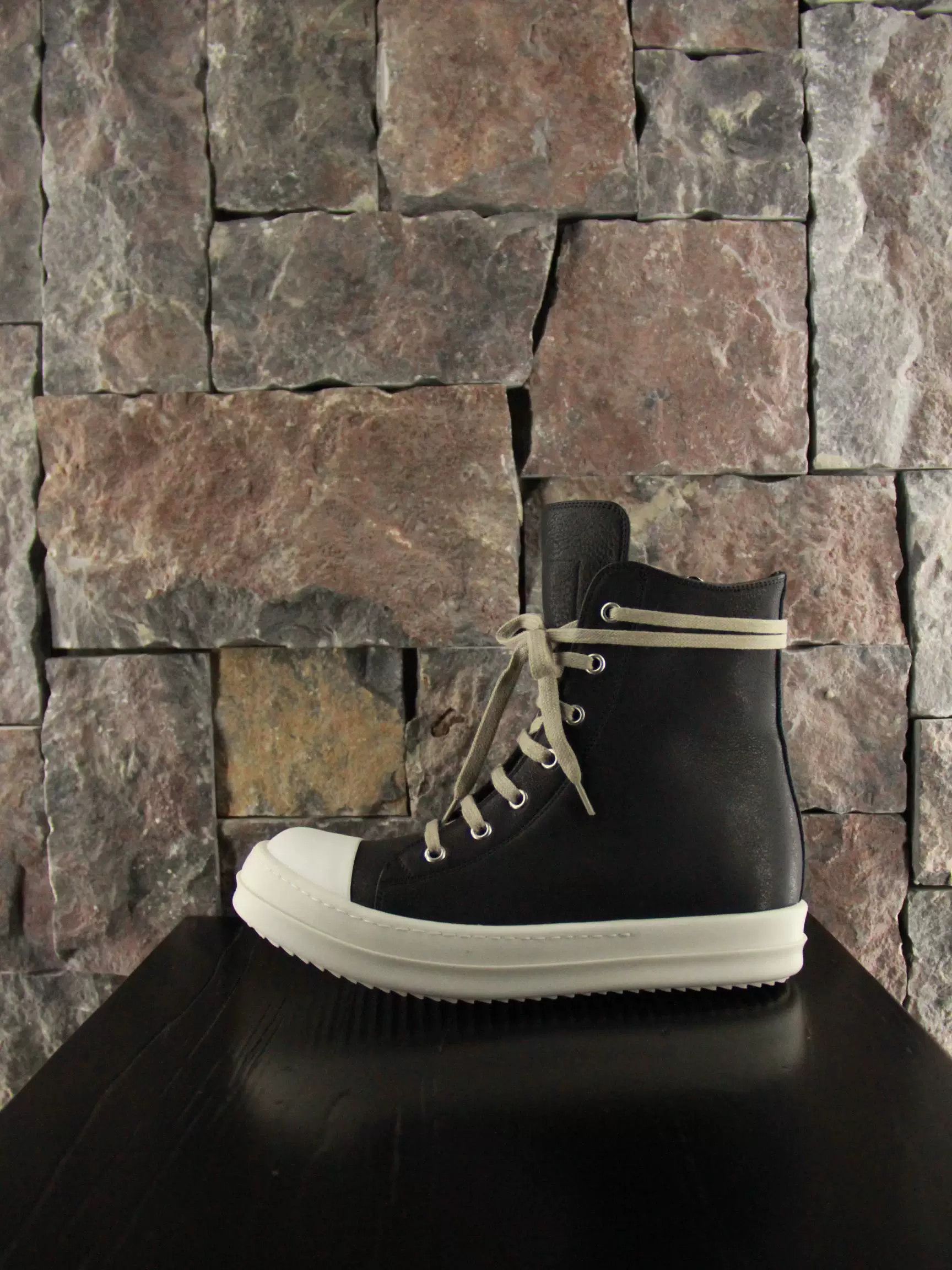 Rick Owens Rick Owens Black Hitop Sneakers Women us_5 Size US 5 / IT 35 - 5 Thumbnail