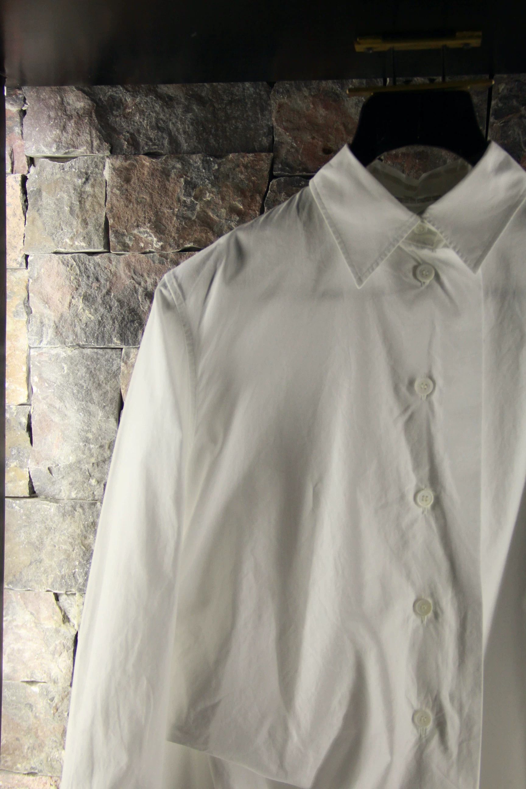 Yohji Yamamoto Yohji Yamamoto White Button Ups Men m Size US M / EU 48-50 / 2 - 3 Thumbnail
