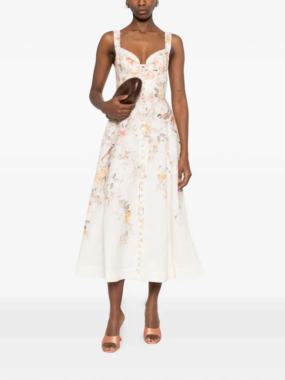 Zimmermann `Luna` Buttoned Picnic Dress Size M / US 6-8 / IT 42-44 - 2 Thumbnail