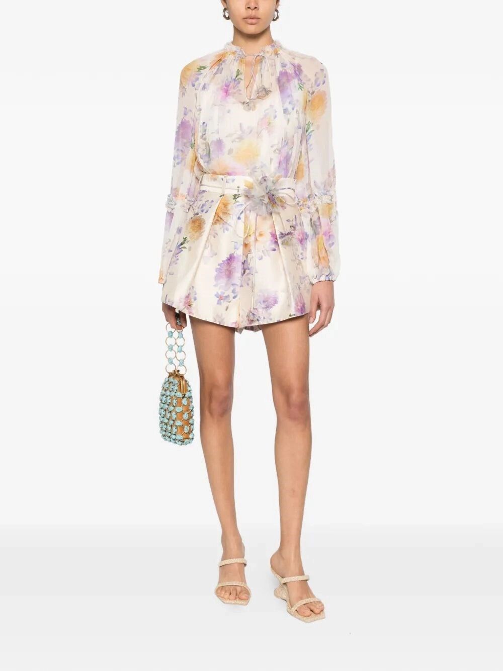 Zimmermann `Luna` Ruffle Billow Blouse Size S / US 4 / IT 40 - 2 Thumbnail