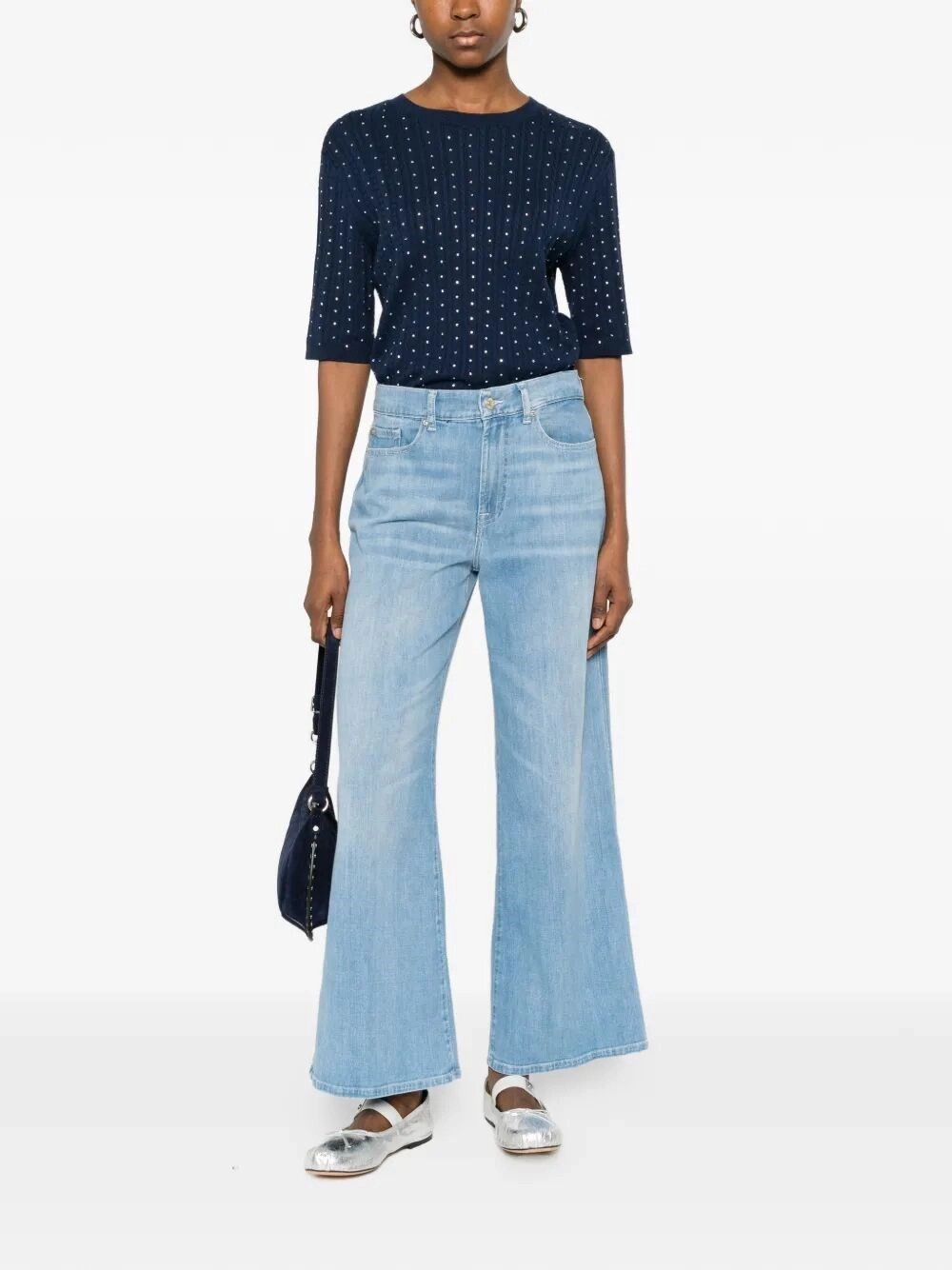 7 For All Mankind LOTTA ANKLE Glisten Size 27" / US 4 / IT 40 - 2 Thumbnail