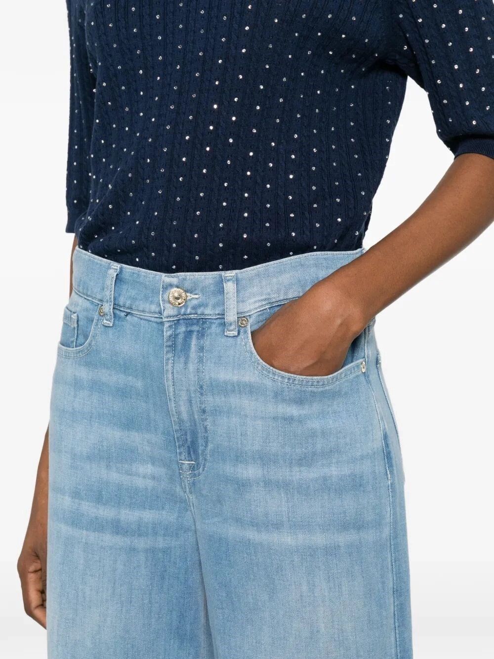 7 For All Mankind LOTTA ANKLE Glisten Size 27" / US 4 / IT 40 - 4 Thumbnail