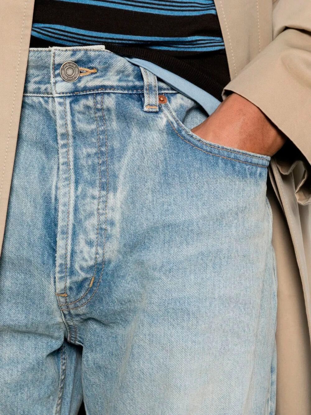 Saint Laurent Paris `Long Mick` Jeans Size US 31 - 3 Thumbnail