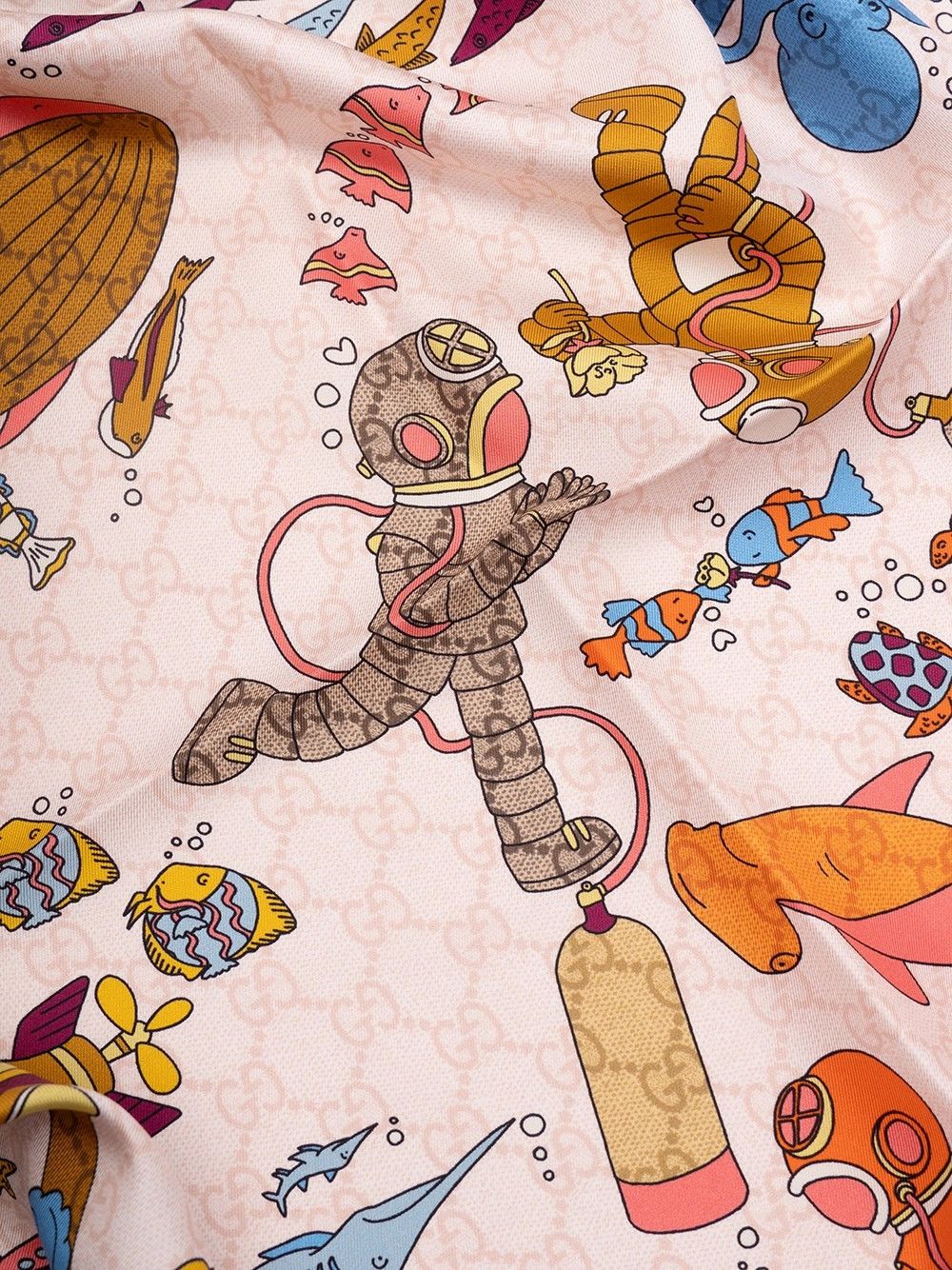Gucci `Submarine` Foulard Size ONE SIZE - 4 Thumbnail